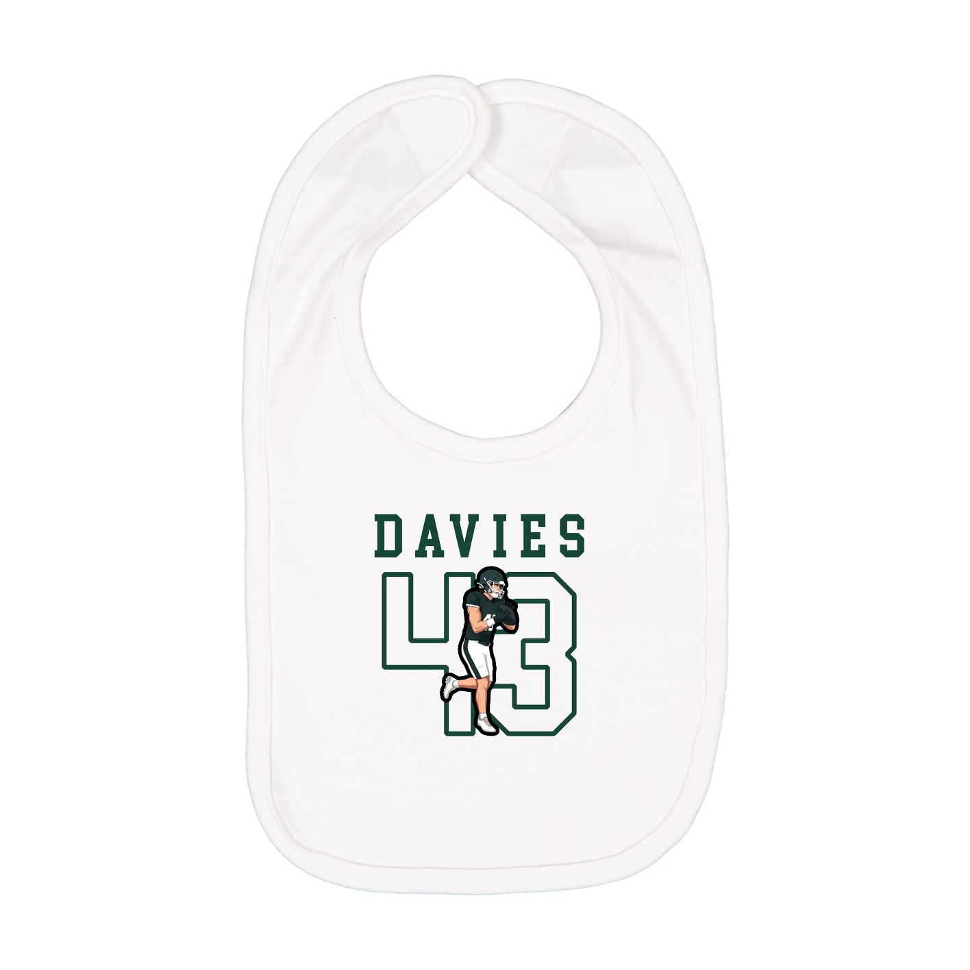 Infant Bib — Shirsey in White