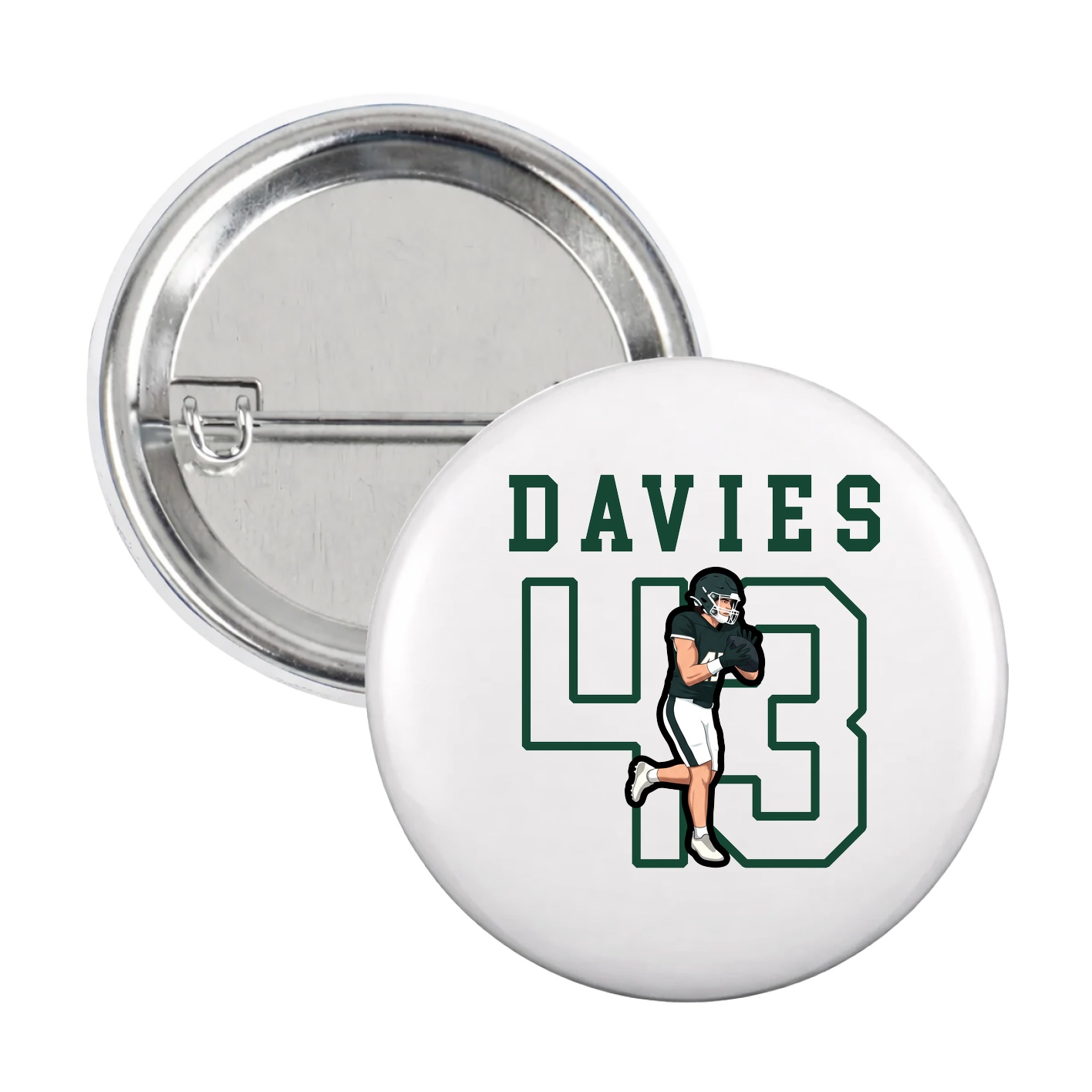 Game Day Button — Shirsey in White