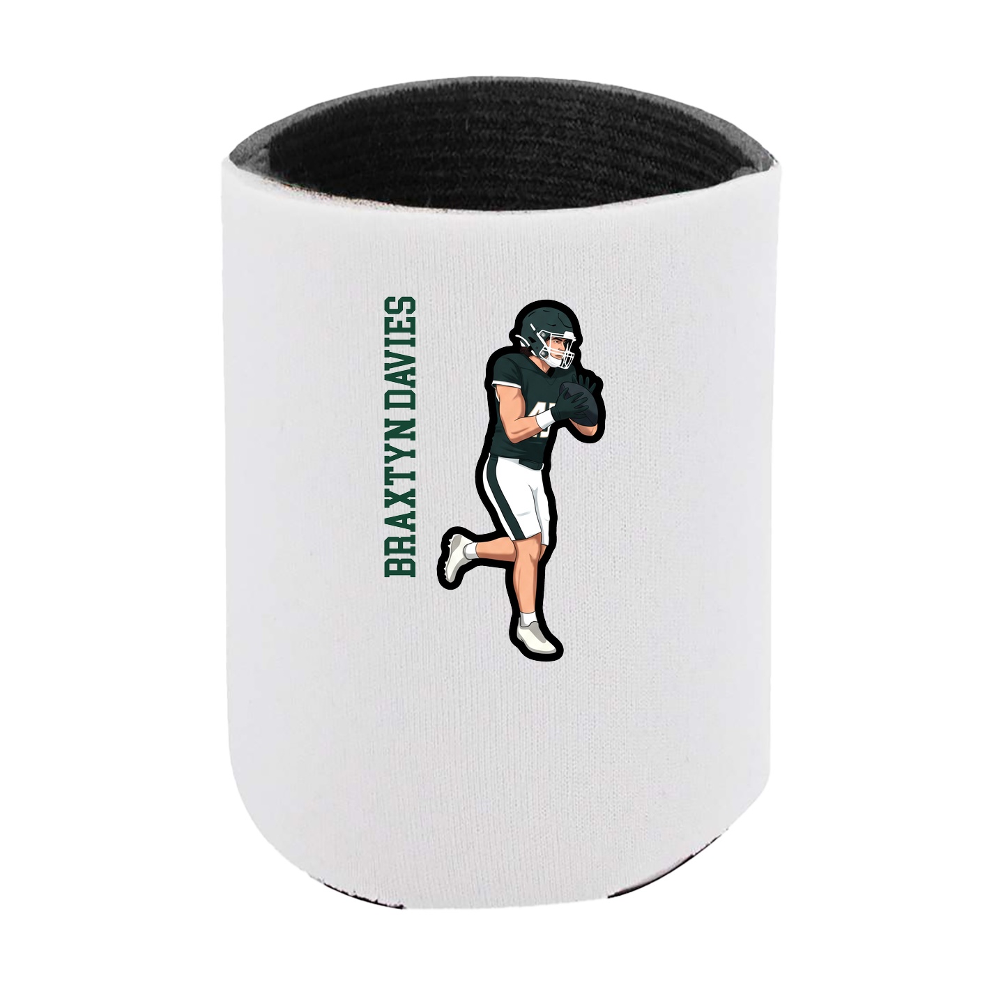 Can Holder — Name Vertical in White