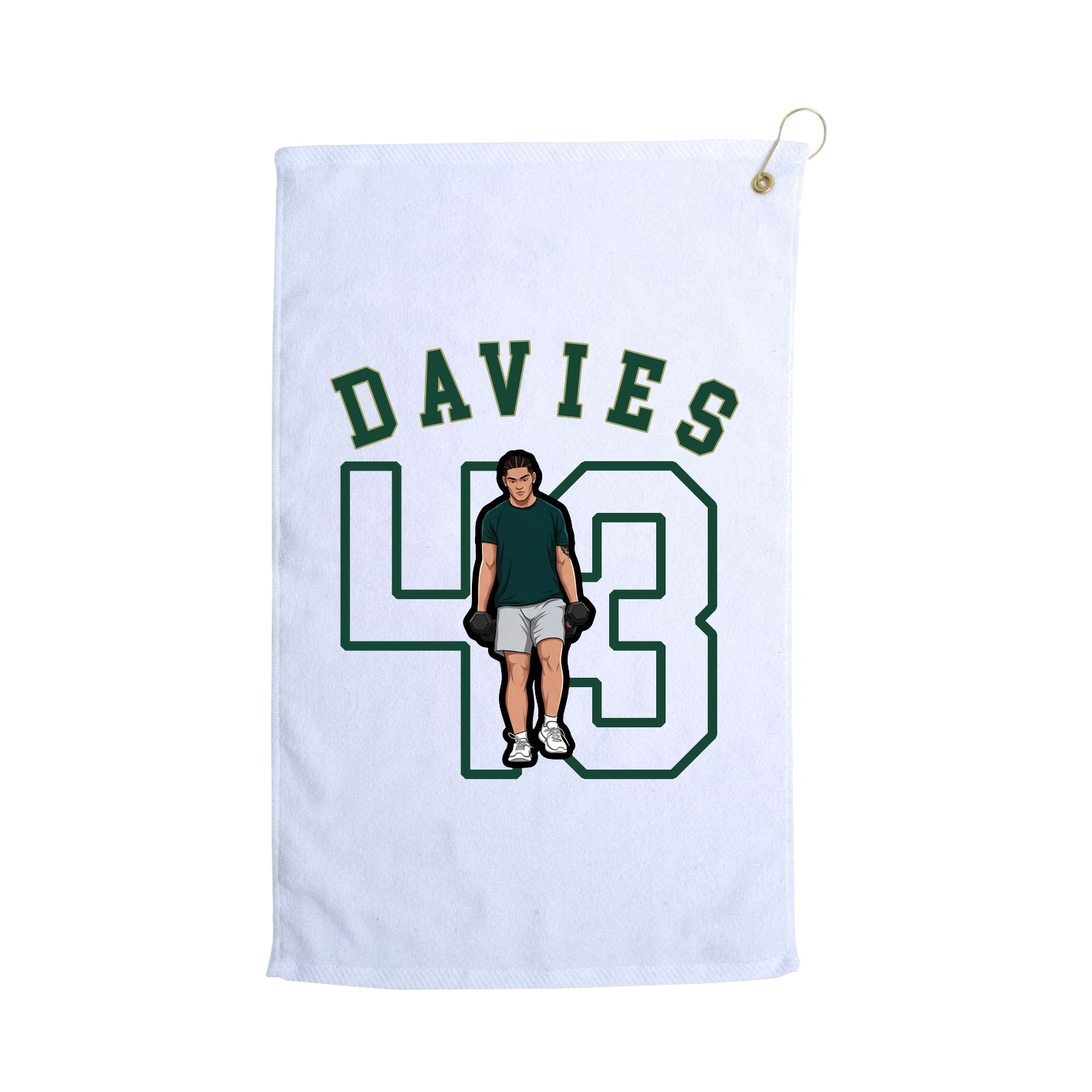 Golf Towel — Shirsey Arch in White