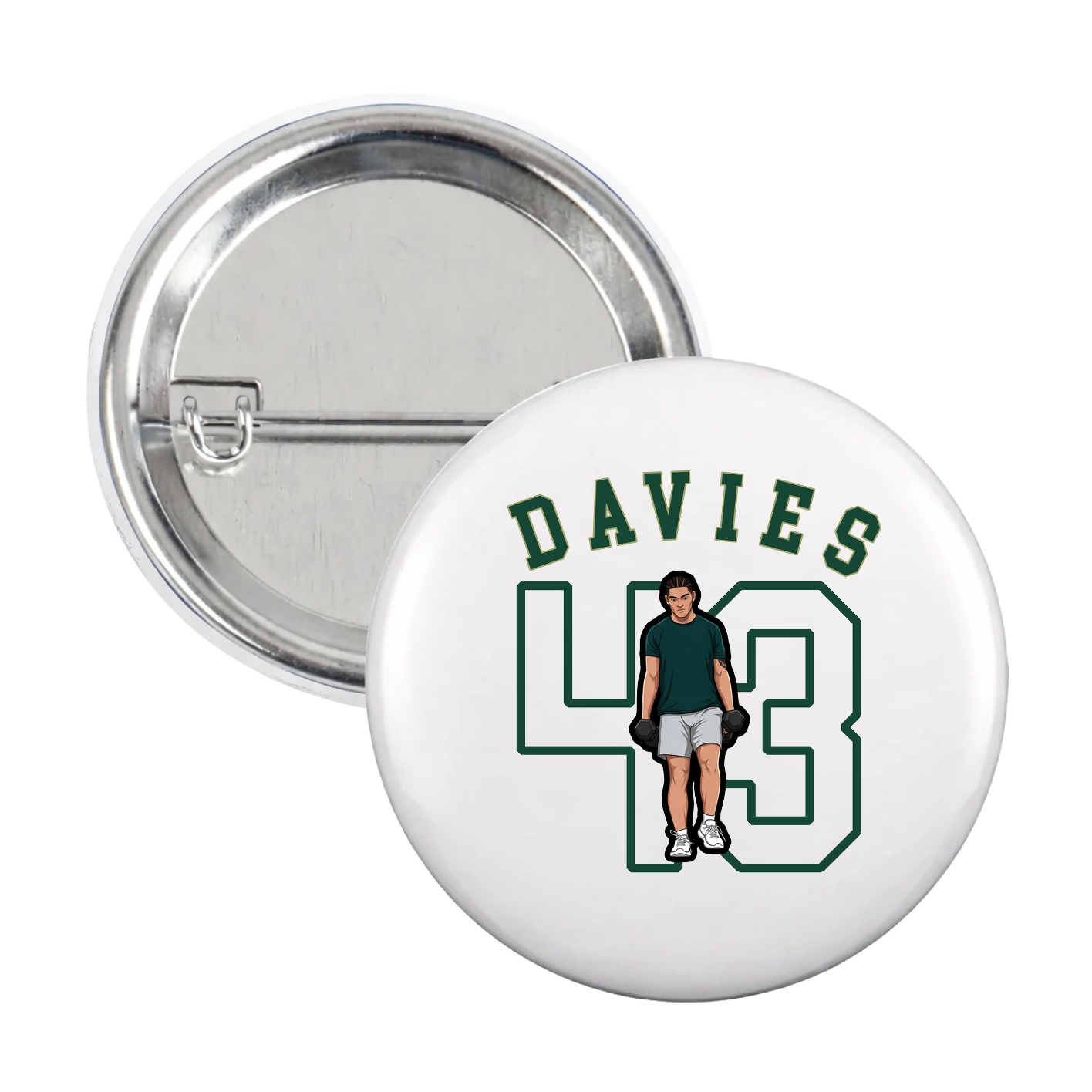 Game Day Button — Shirsey Arch in White