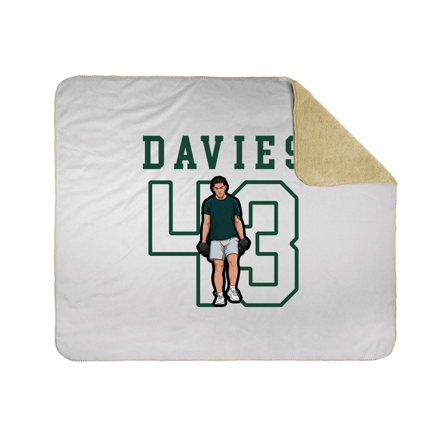 Throw Blanket — Shirsey in White