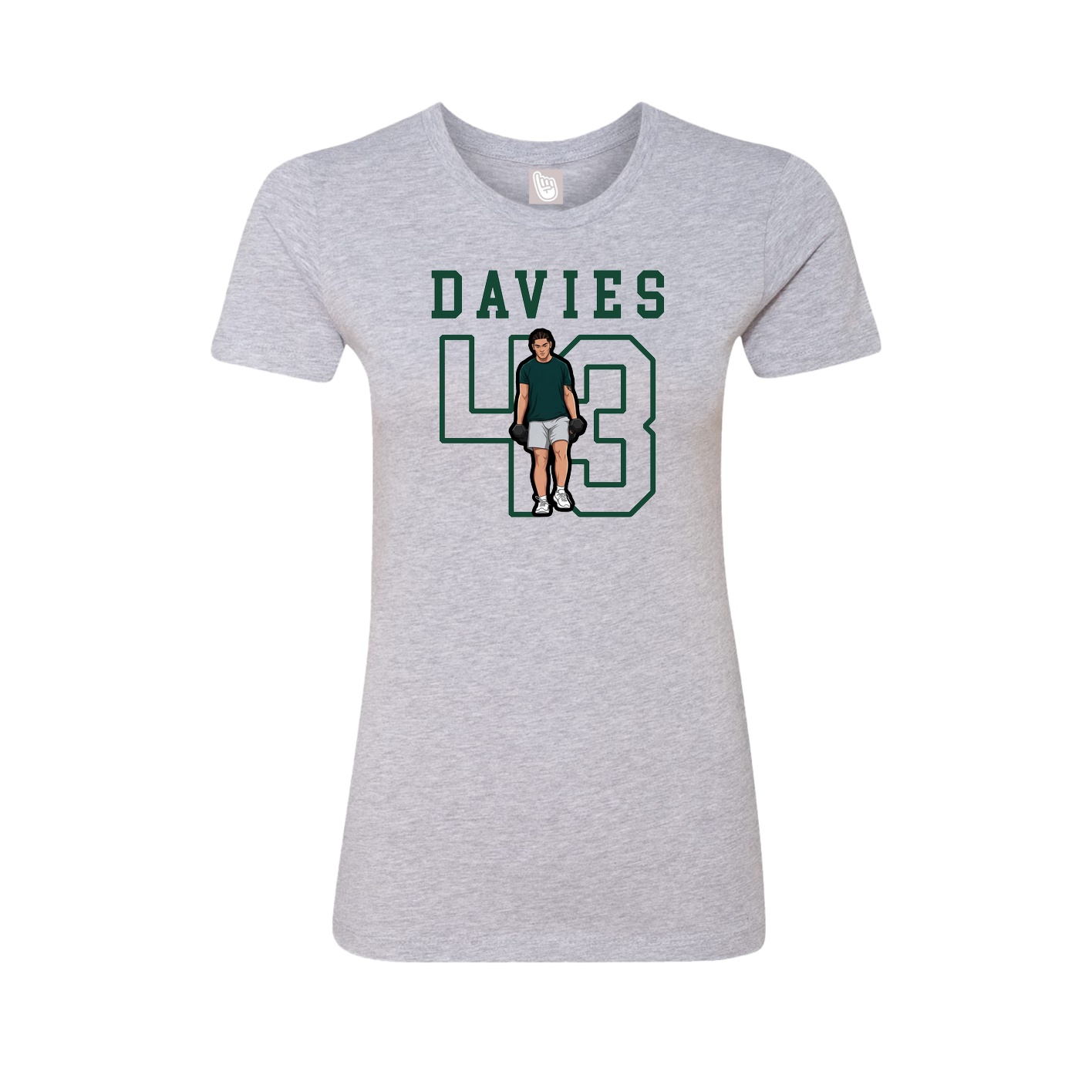 Fitted Women's Tee — Shirsey in Grey