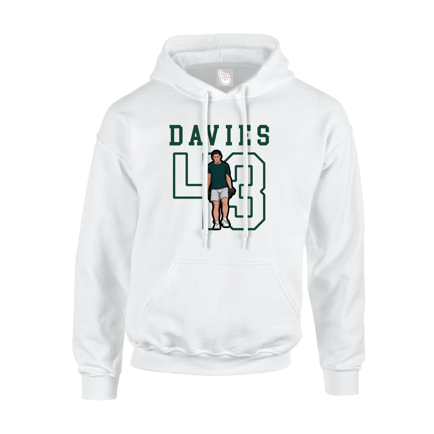 Hoodie — Shirsey in White
