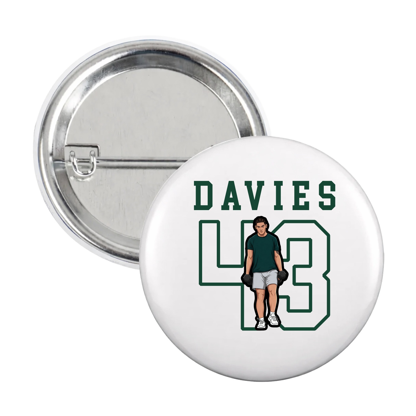 Game Day Button — Shirsey in White