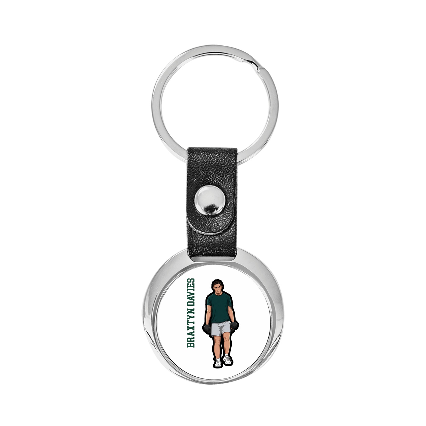 Key Chain — Name Vertical in Classic