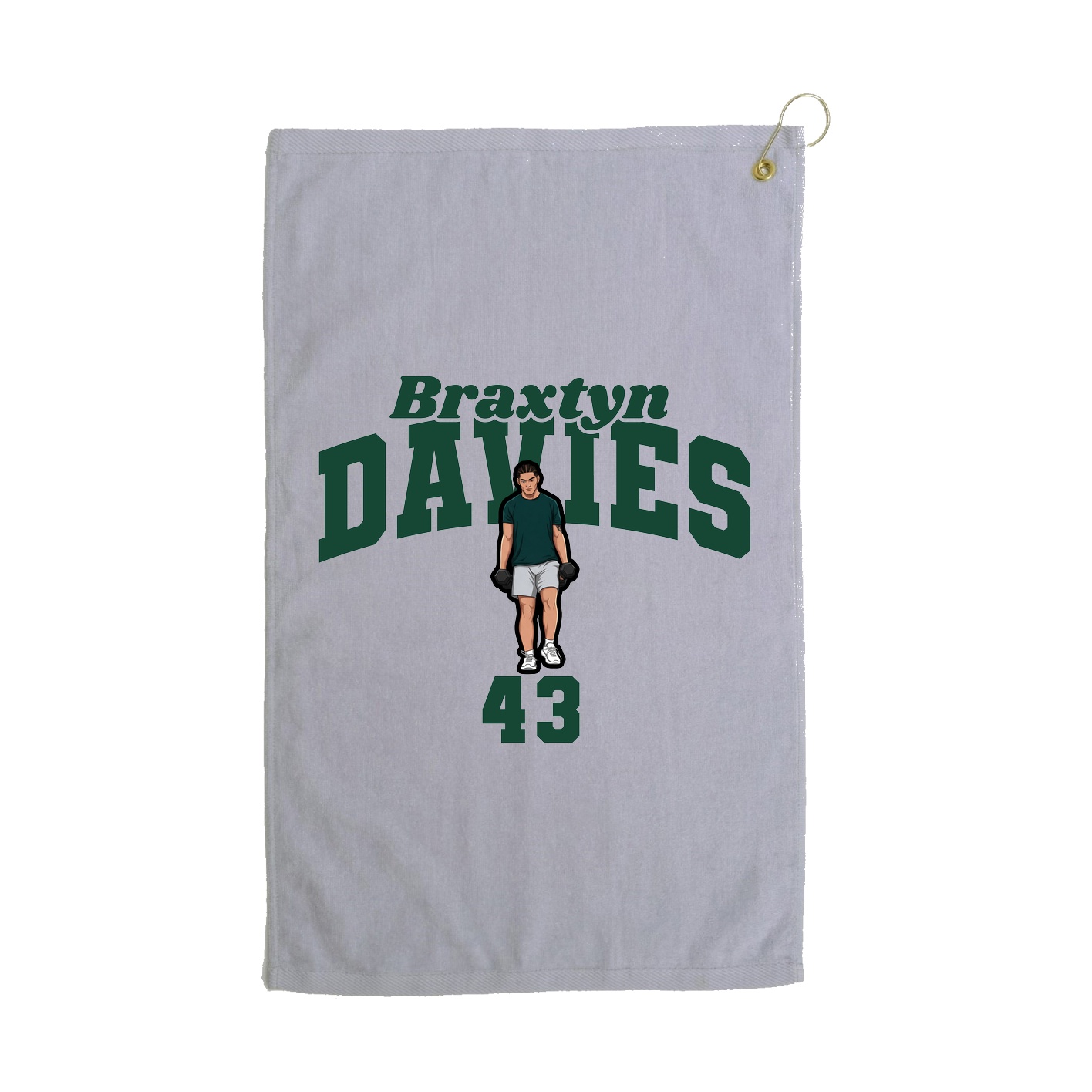 Golf Towel — Signature Arch in Grey