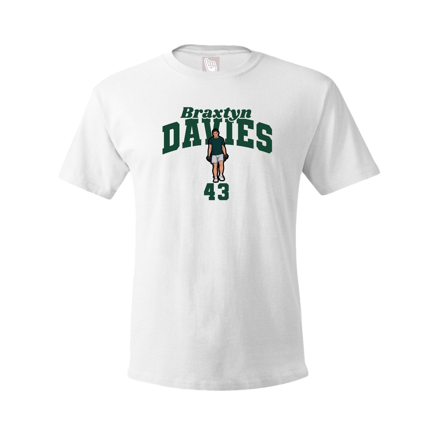Youth Tee — Signature Arch in White