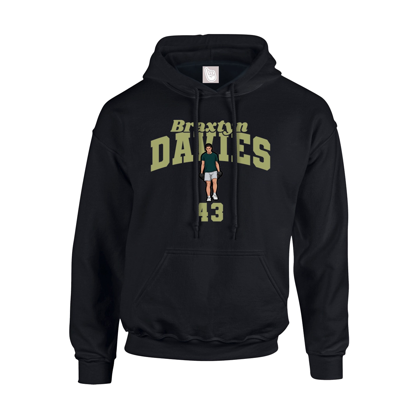 Hoodie — Signature Arch in Black