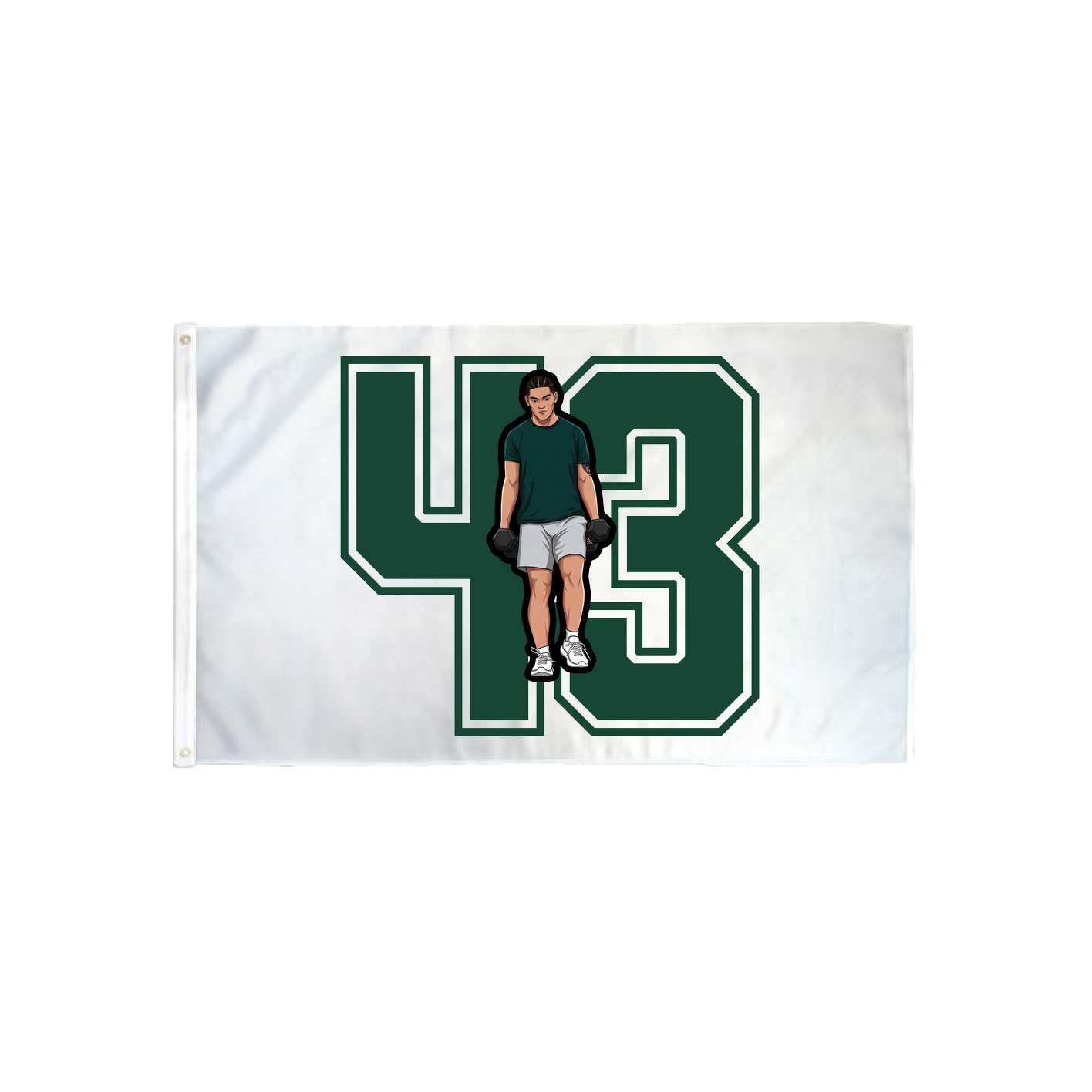 3x5 Flag — Number in Classic