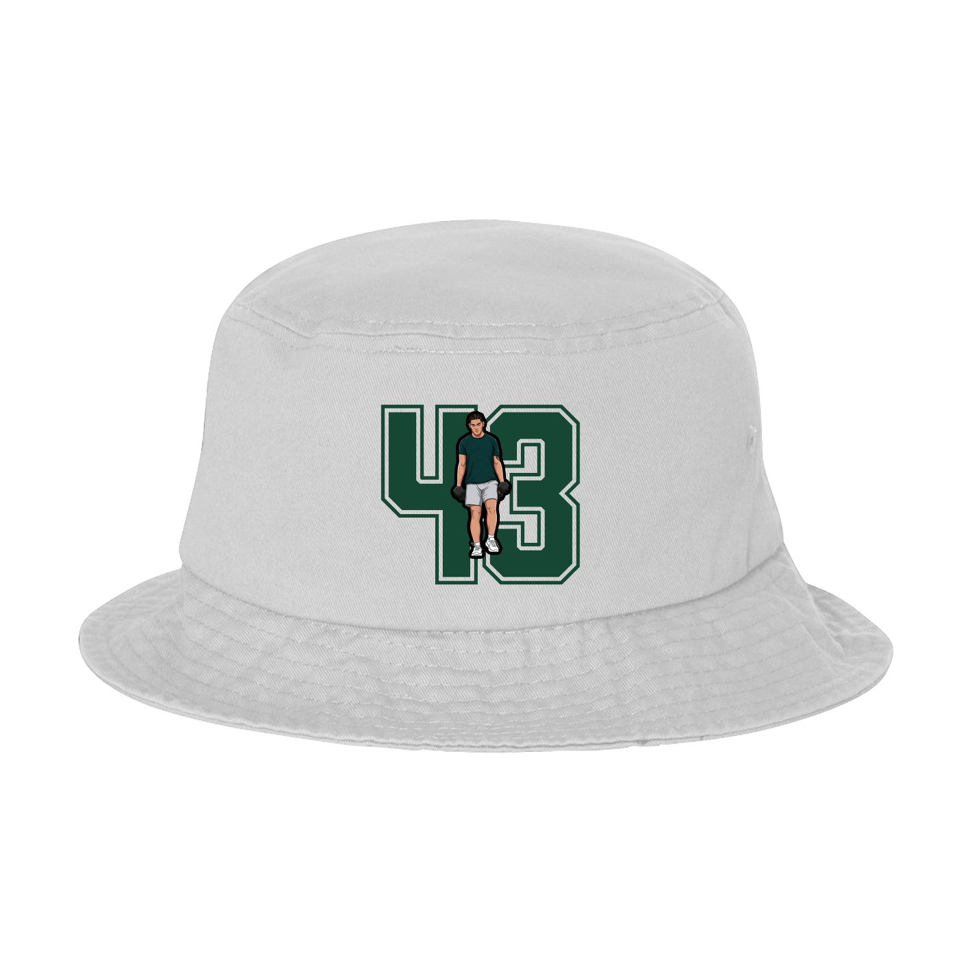 Bucket Cap — Number in White