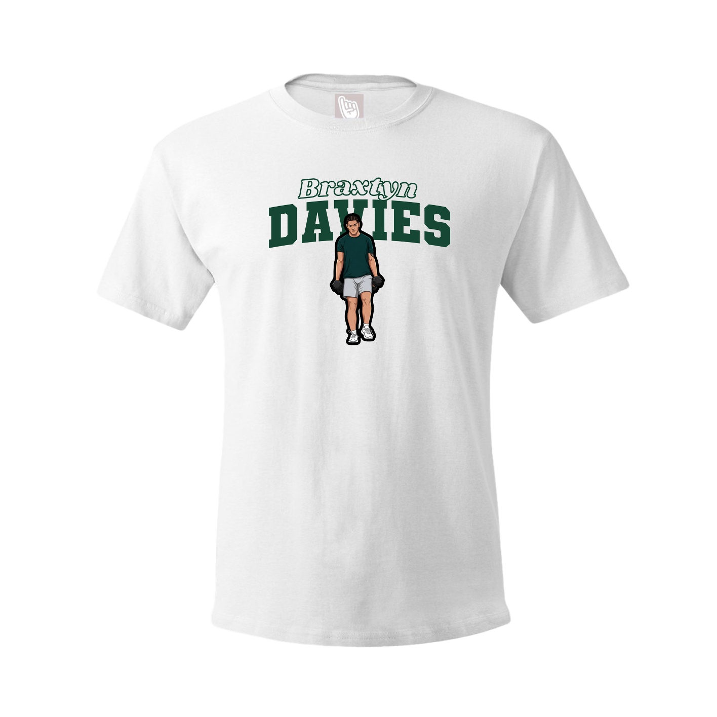 Tee — Name Arch in White