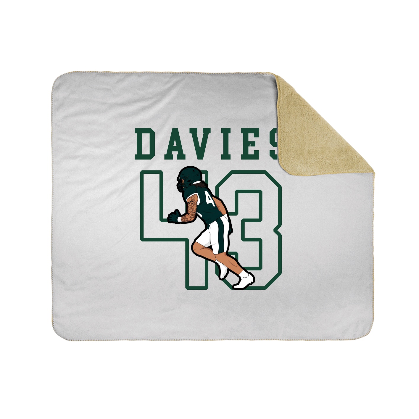 Throw Blanket — Shirsey in White