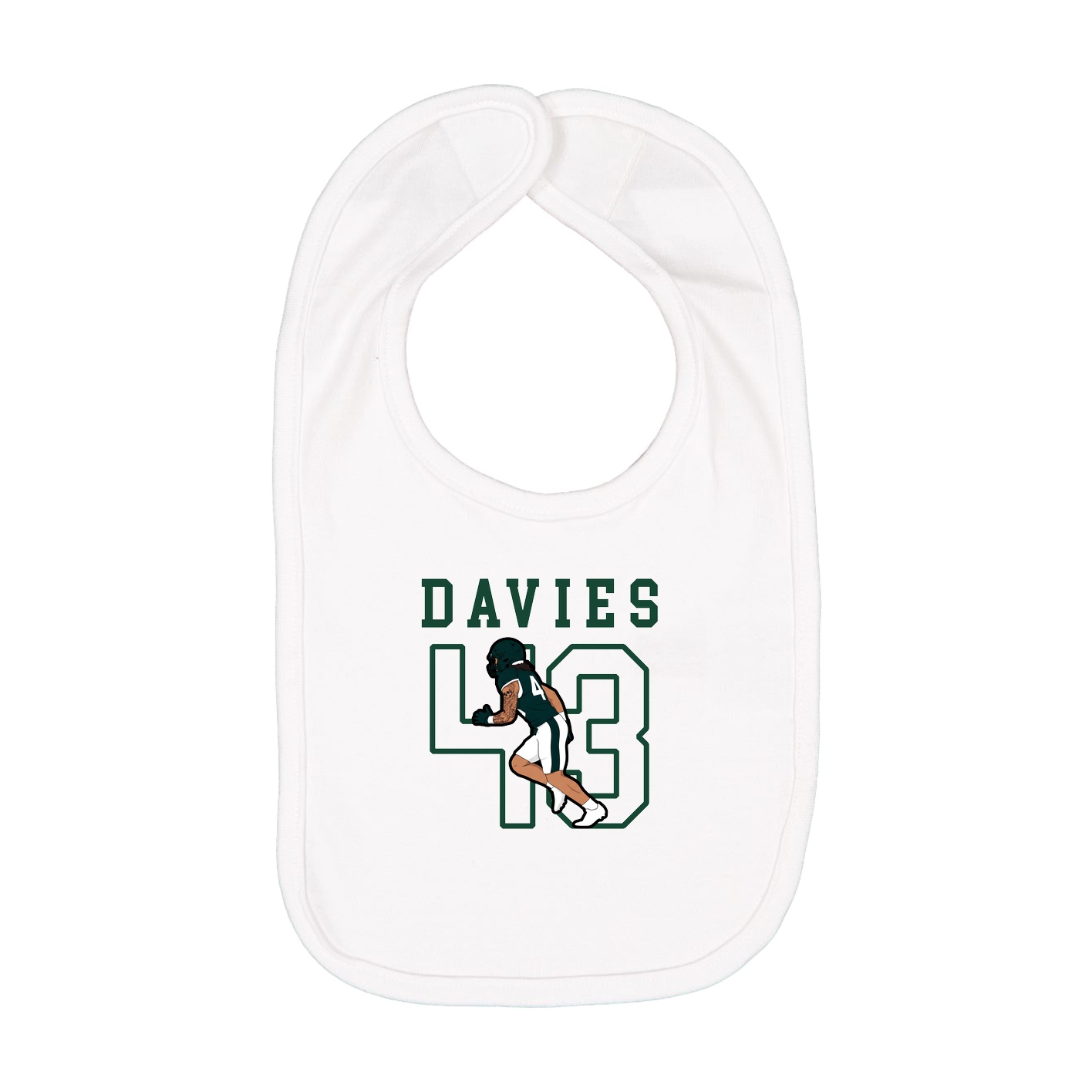 Infant Bib — Shirsey in White