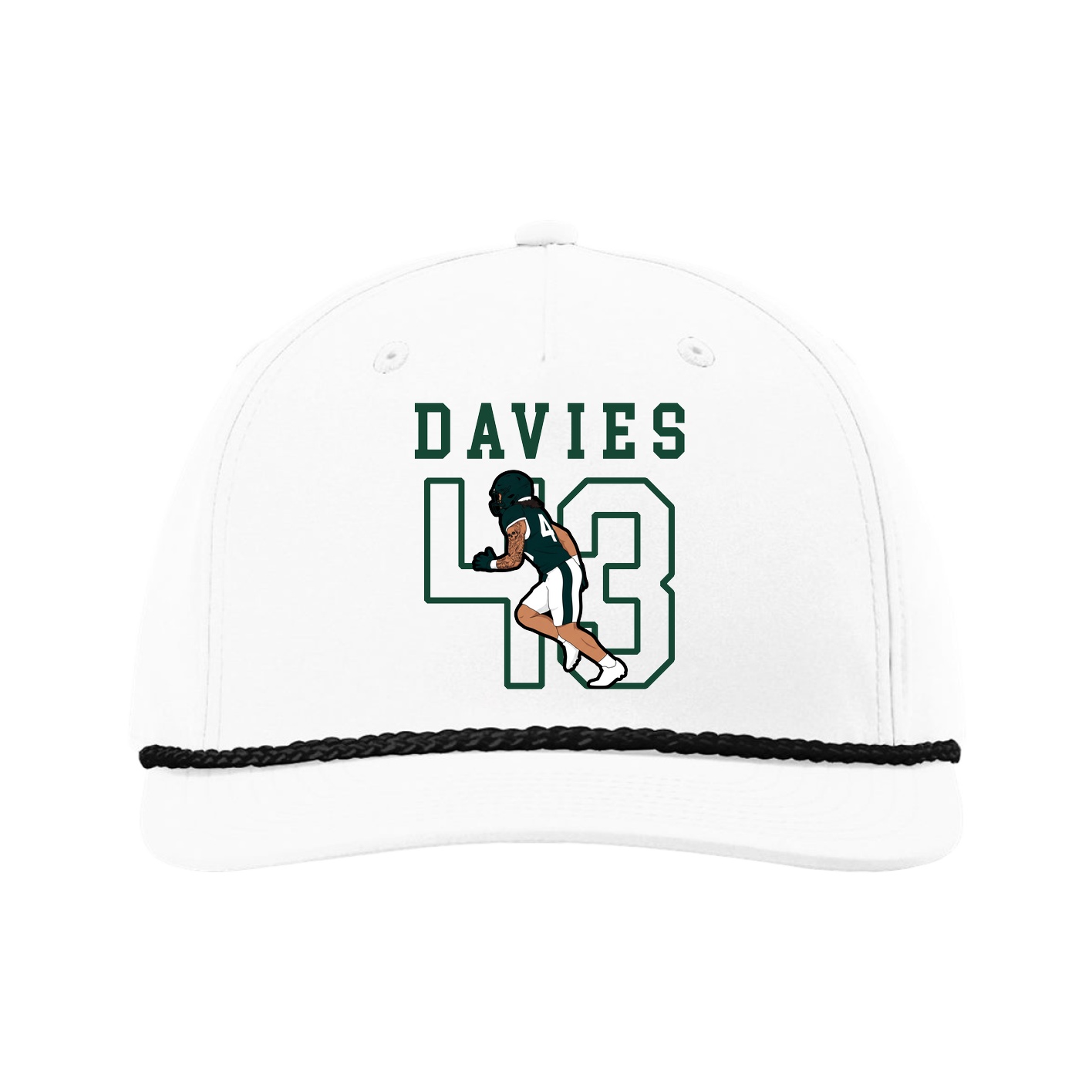 Five-Panel Classic Rope Cap — Shirsey in White