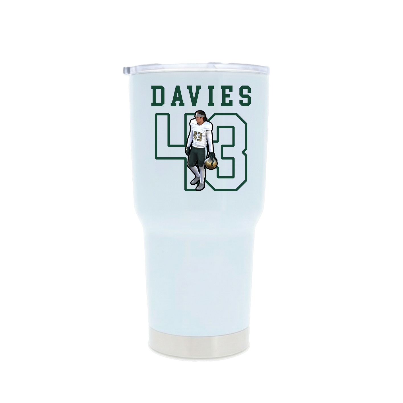 30oz Stainless Steel Tumbler — Shirsey in White