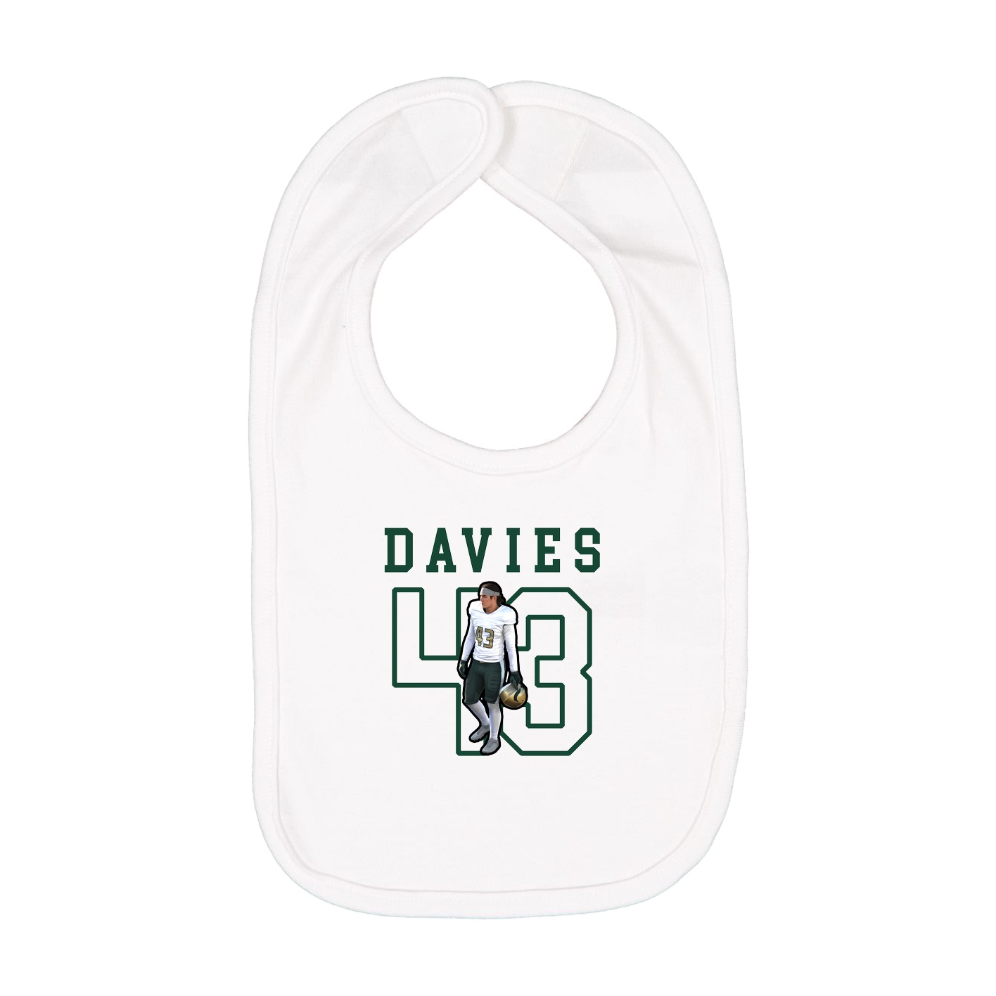 Infant Bib — Shirsey in White