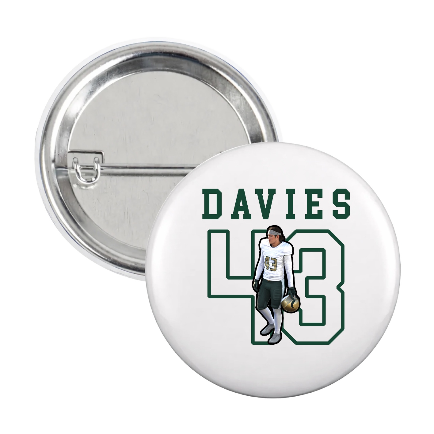 Game Day Button — Shirsey in White