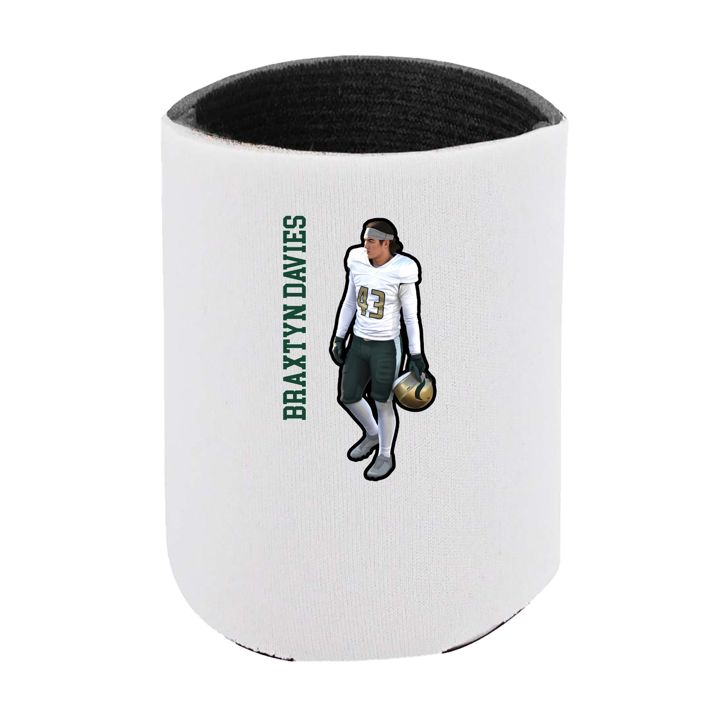 Can Holder — Name Vertical in White