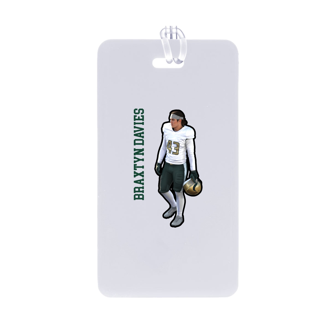 Bag Tag — Name Vertical in Classic