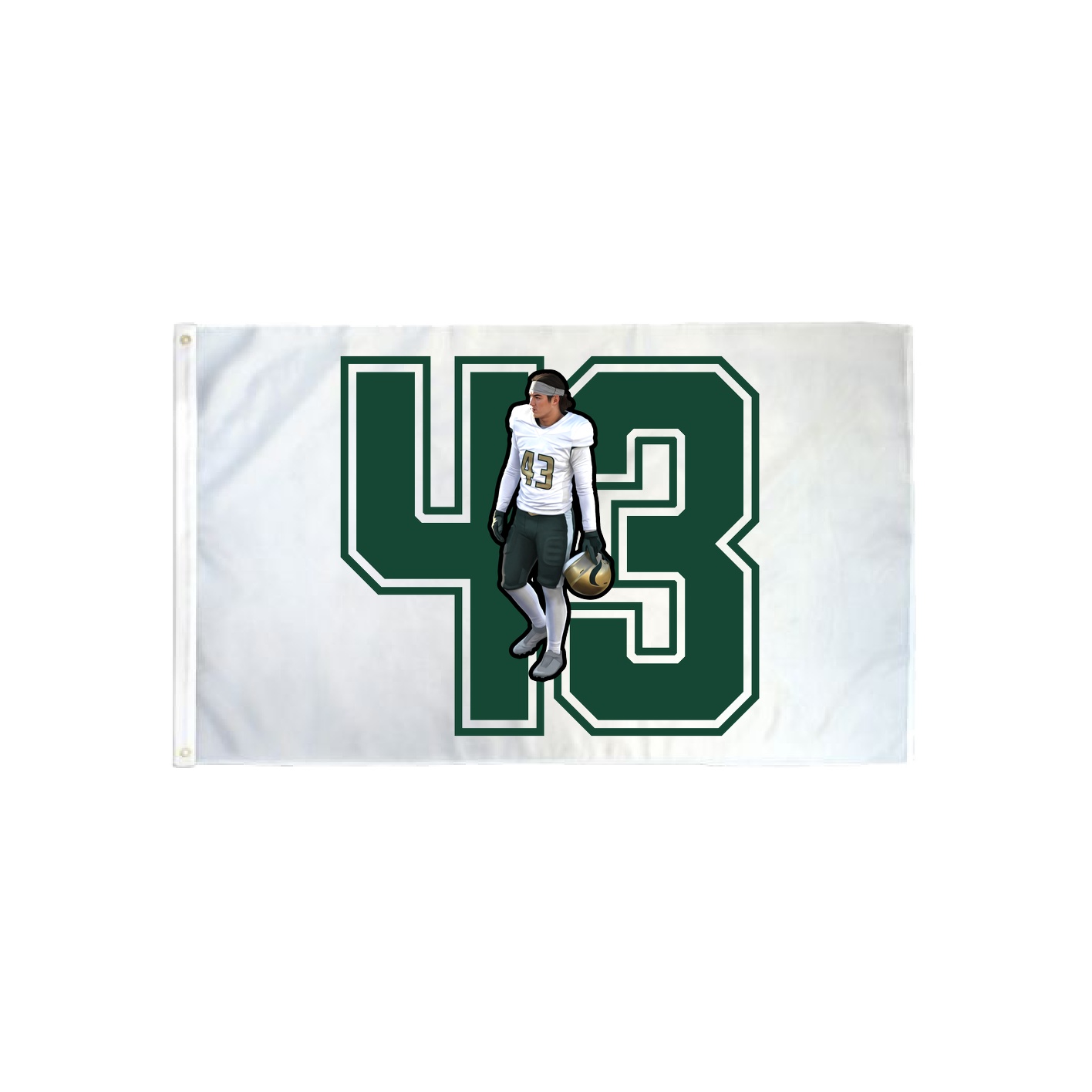 3x5 Flag — Number in Classic