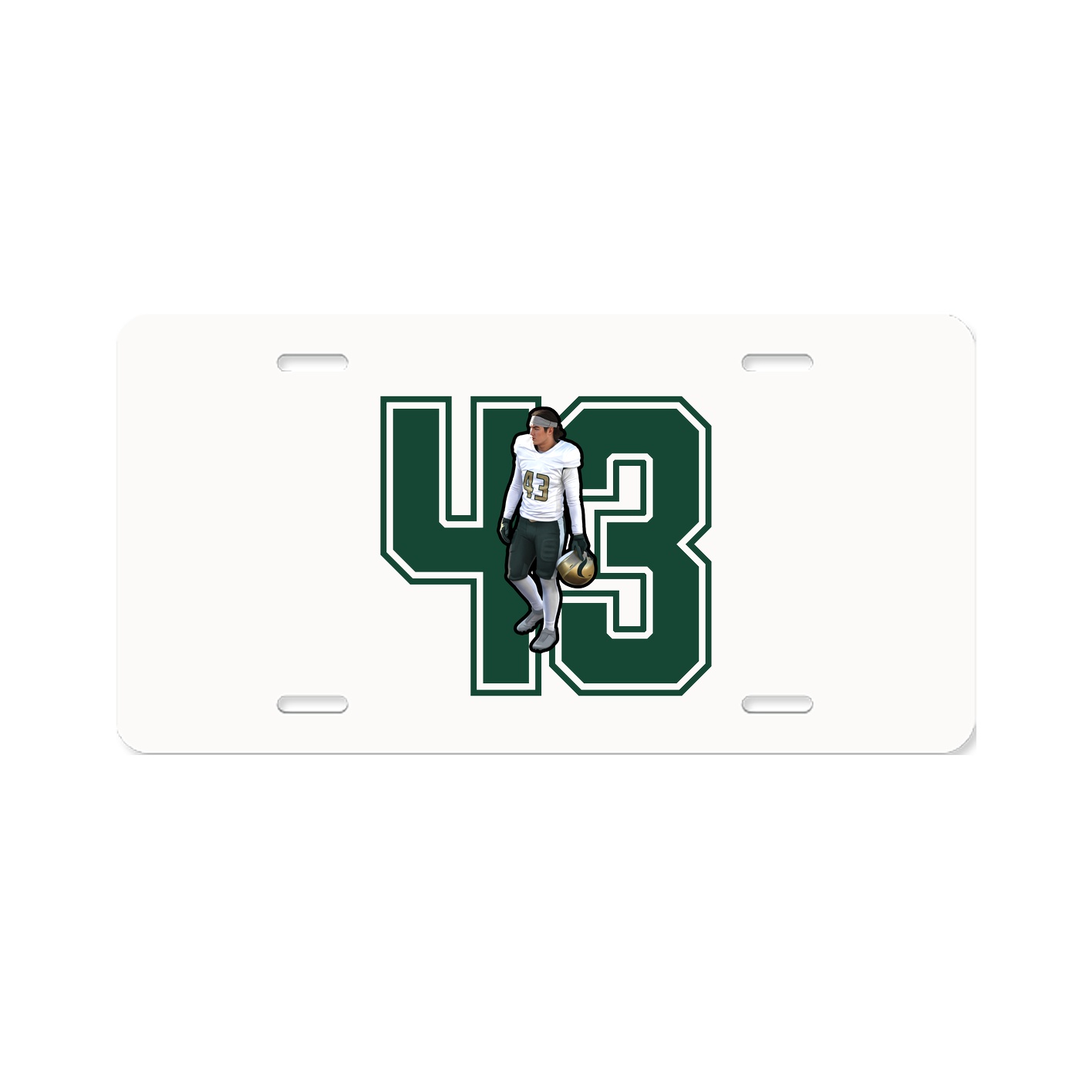 License Plate — Number in Classic