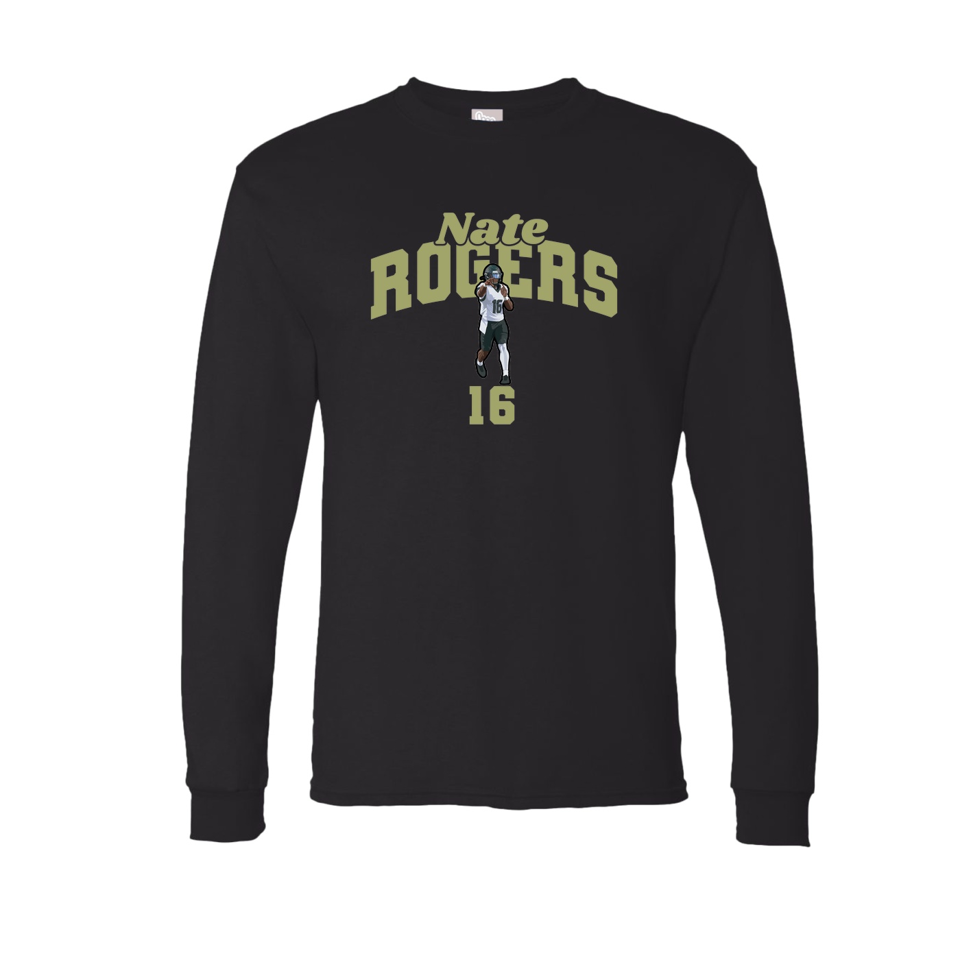 Long Sleeve Tee — Signature Arch in Black