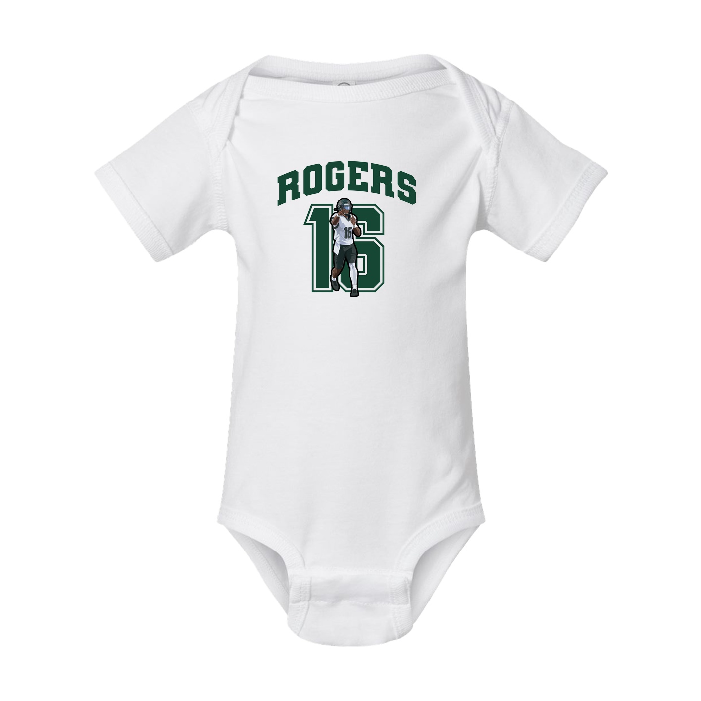 Baby Onesie — Number in White