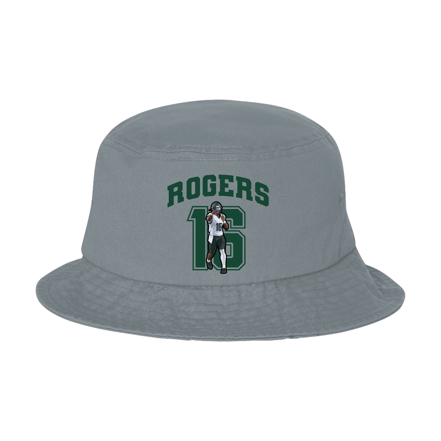 Bucket Cap — Number in Grey