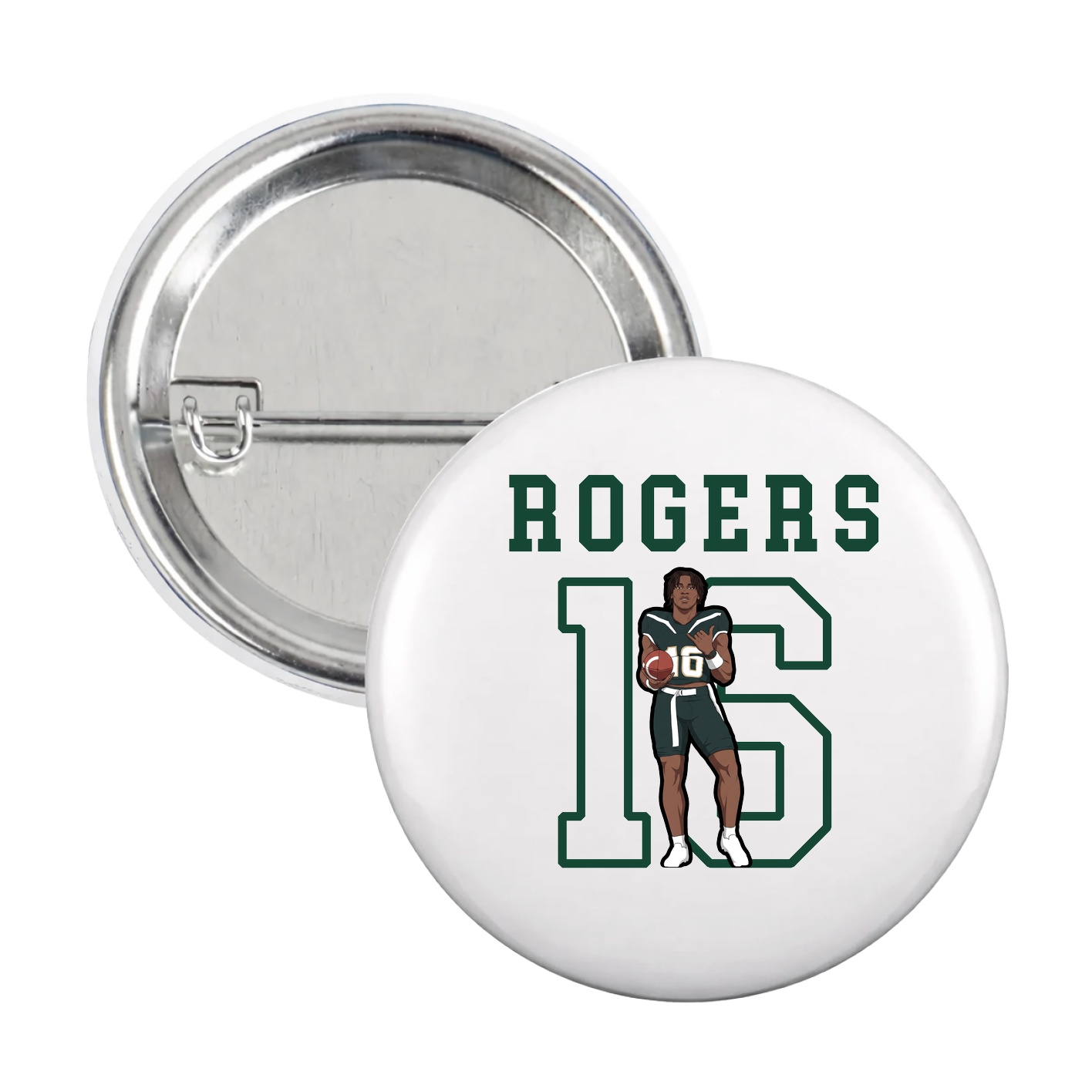Game Day Button — Shirsey in White