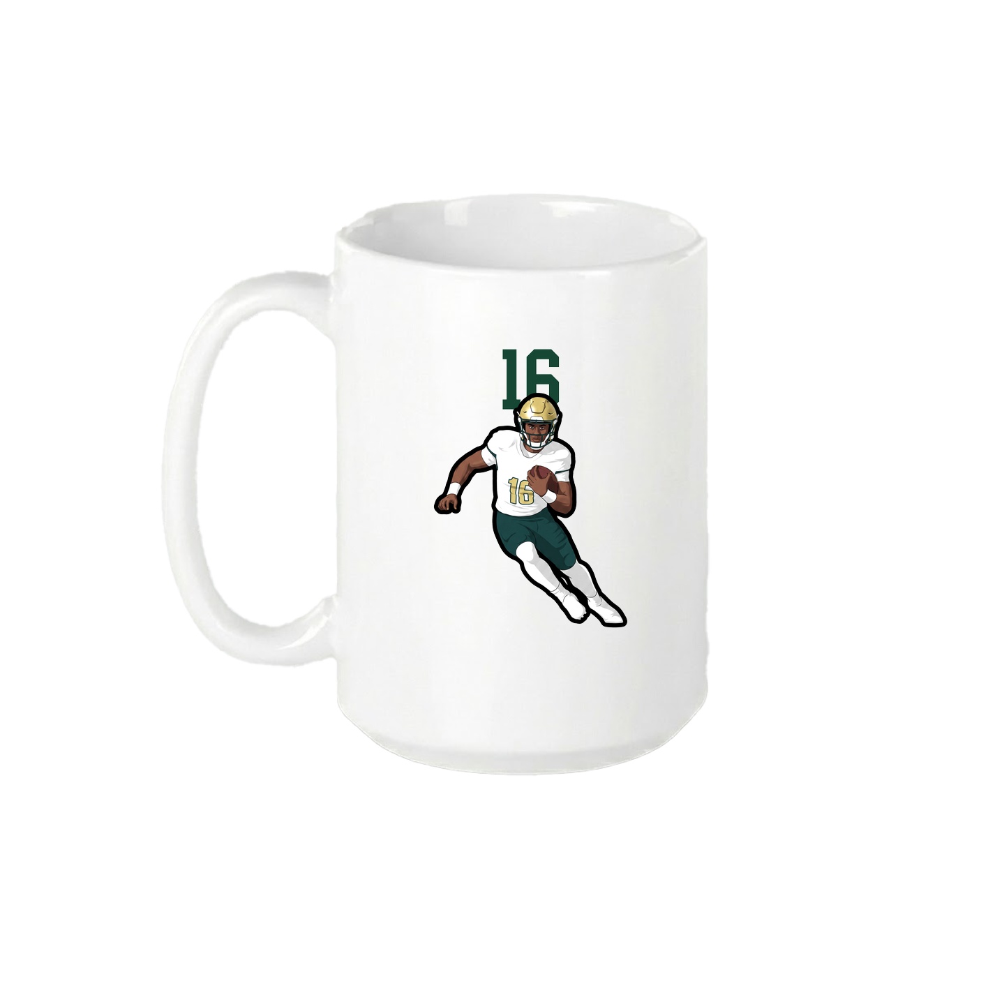 15oz Coffee Mug — Number Top in White