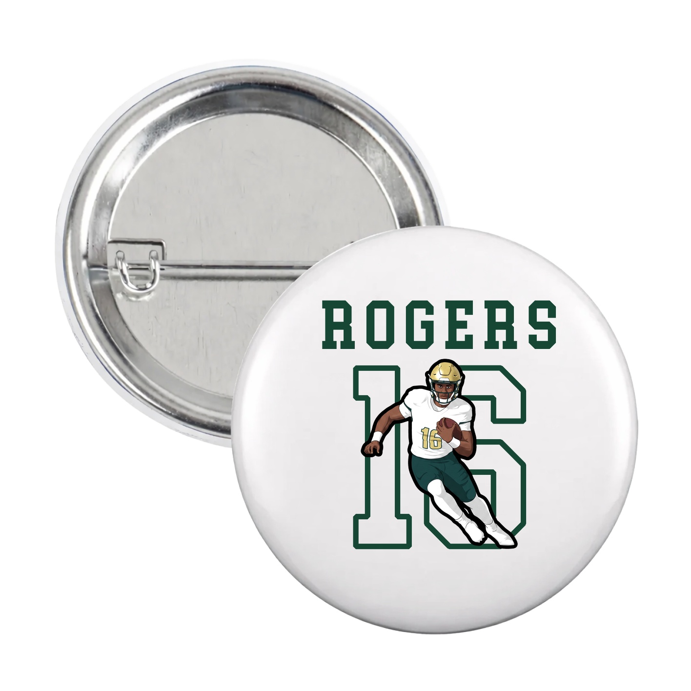Game Day Button — Shirsey in White