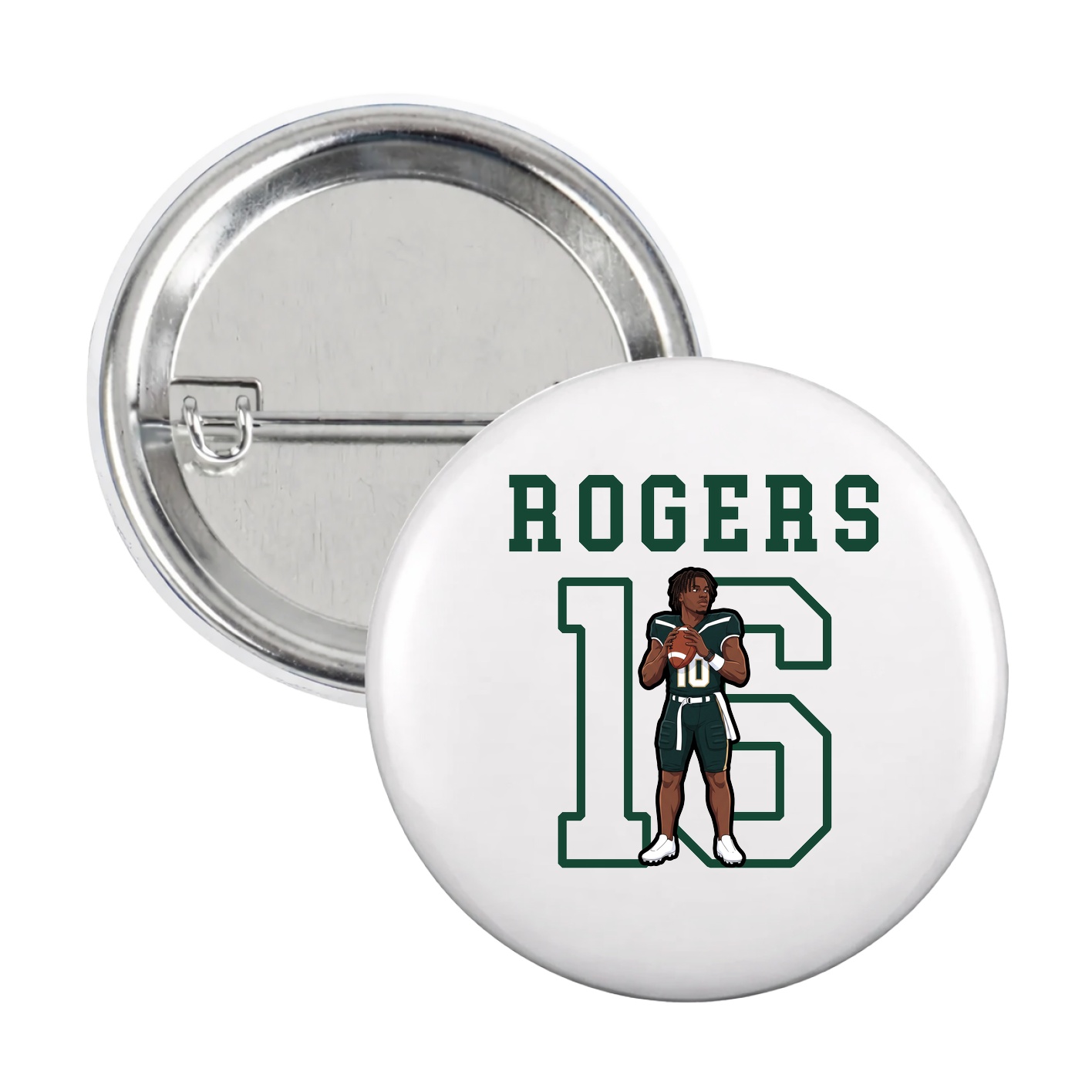 Game Day Button — Shirsey in White