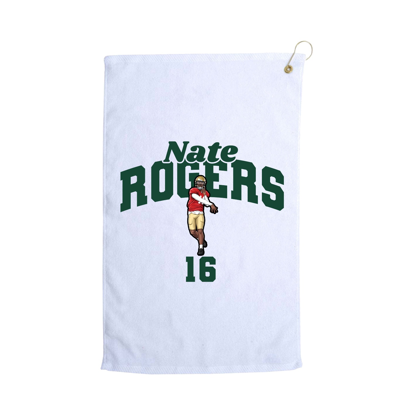 Golf Towel — Signature Arch in White