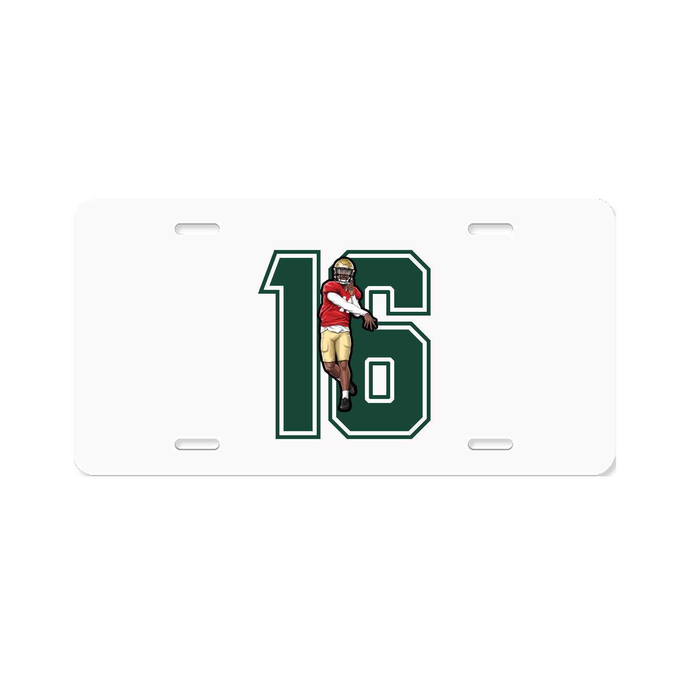 License Plate — Number in Classic