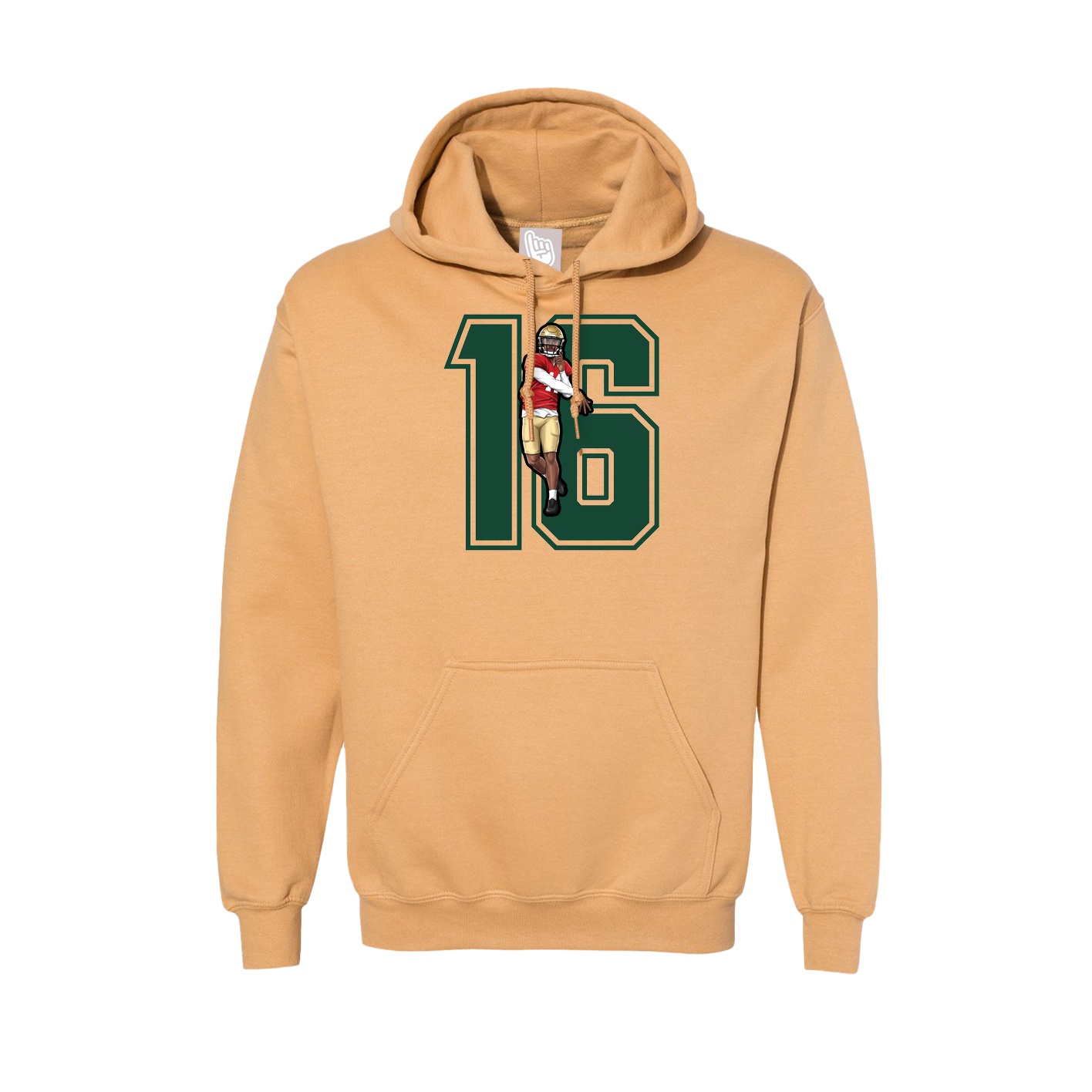 Hoodie — Number in Vegas Gold