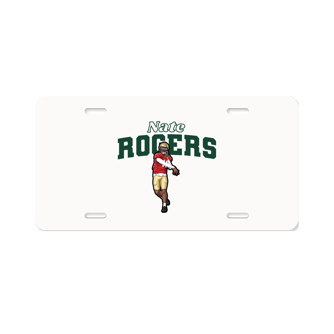 License Plate — Name Arch in Classic