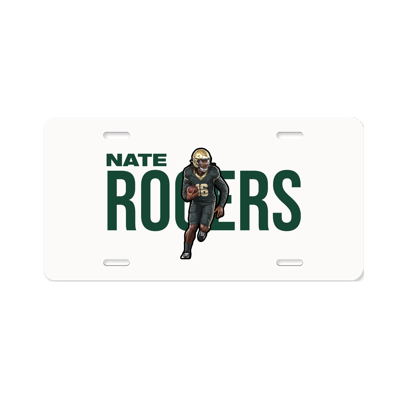 License Plate — Player Name in Classic