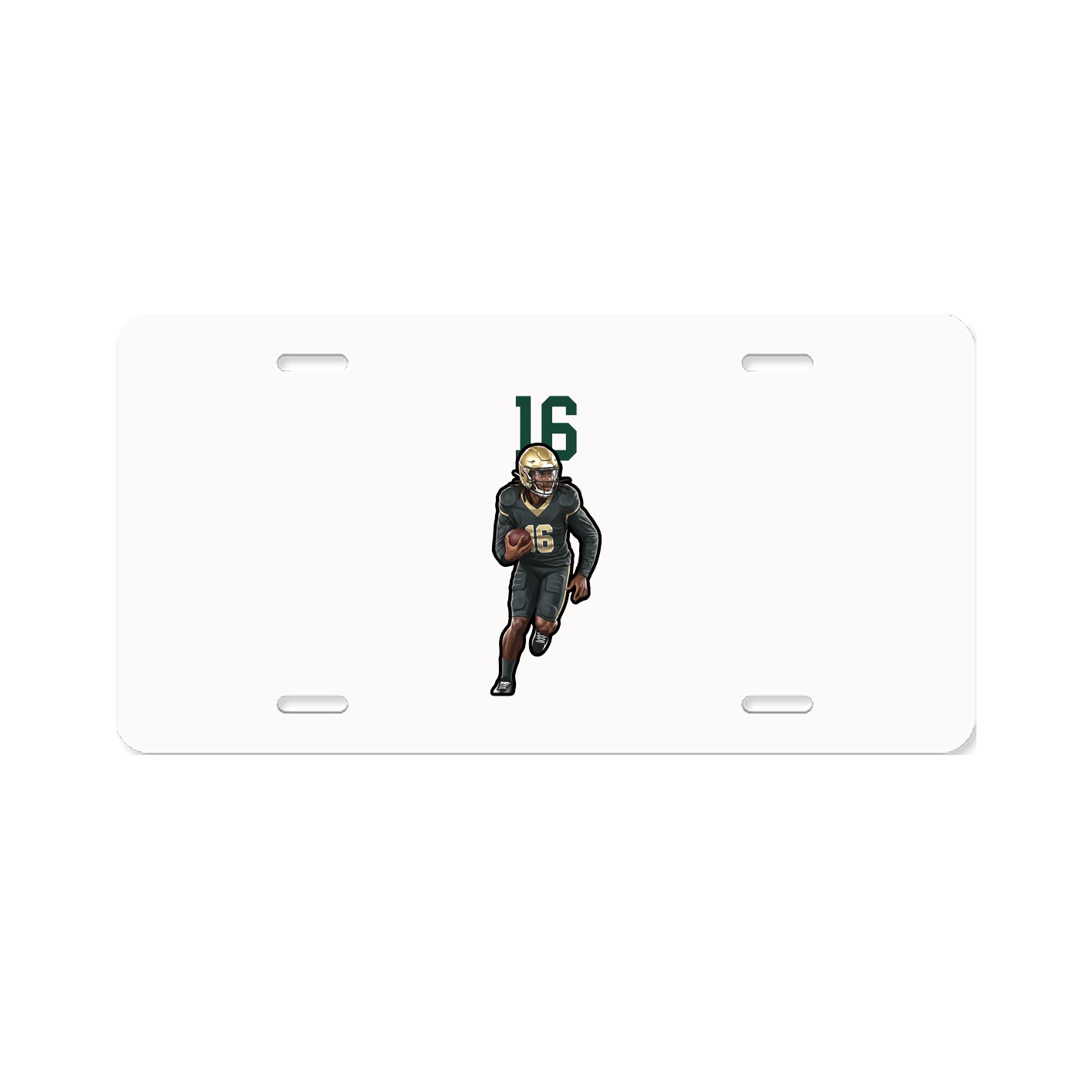 License Plate — Number Top in Classic