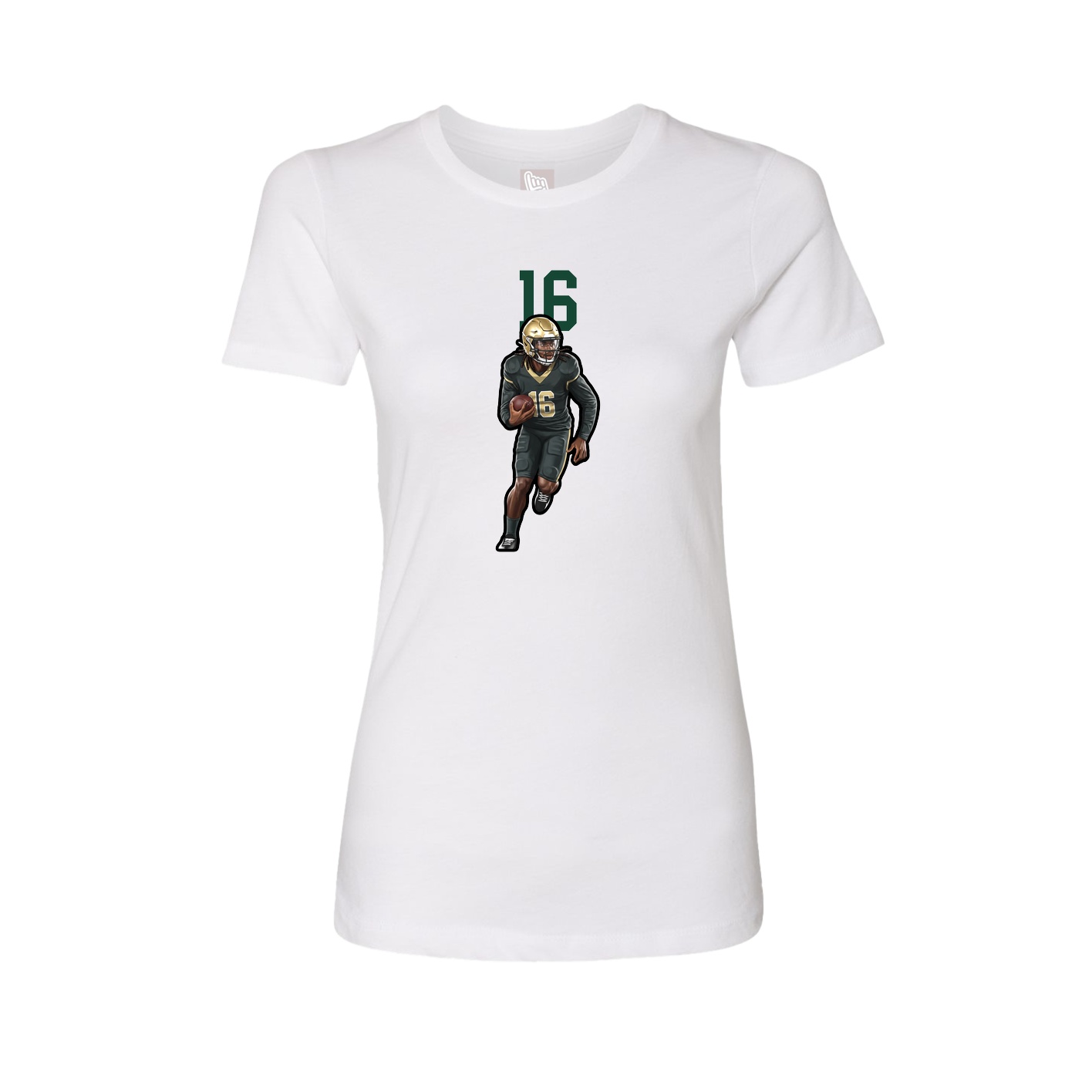 Womens Tee — Number Top in White