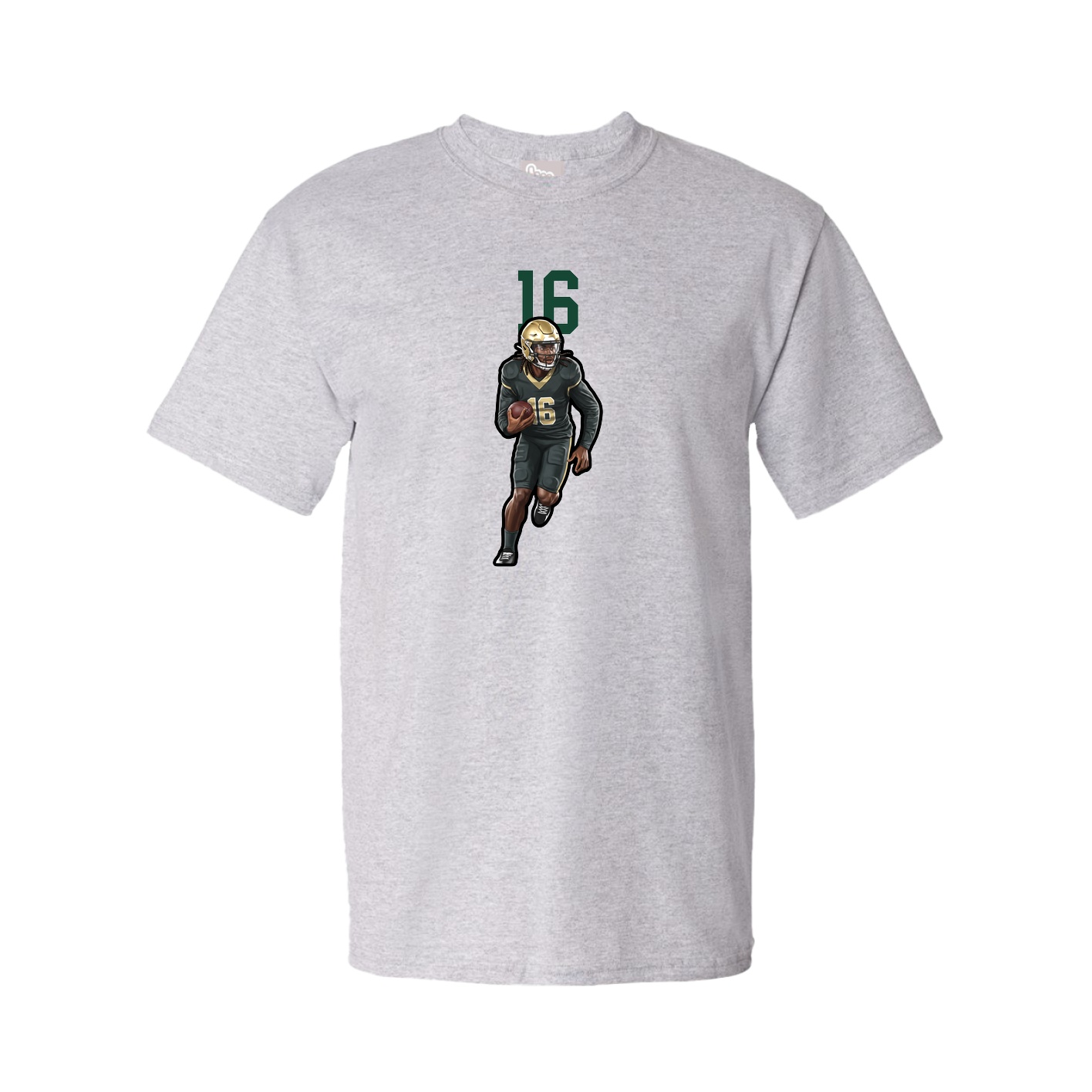Youth Tee — Number Top in Grey