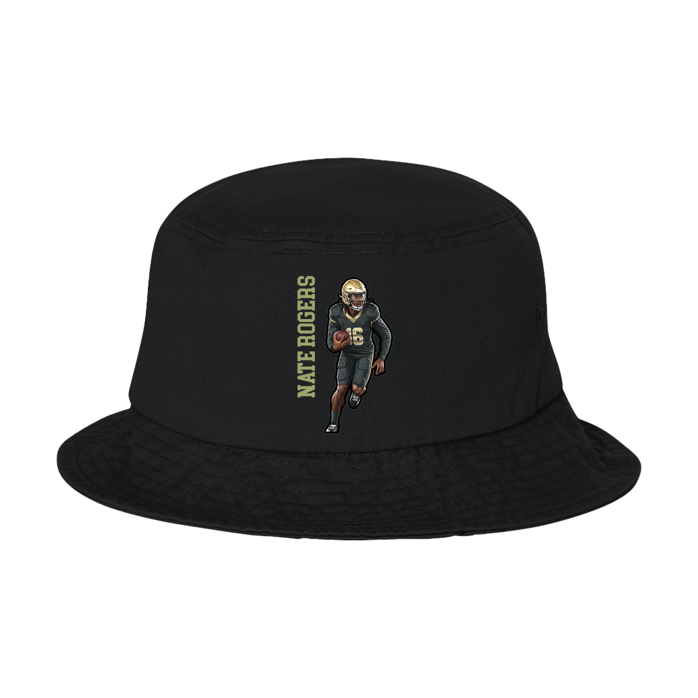 Bucket Cap — Name Vertical in Black