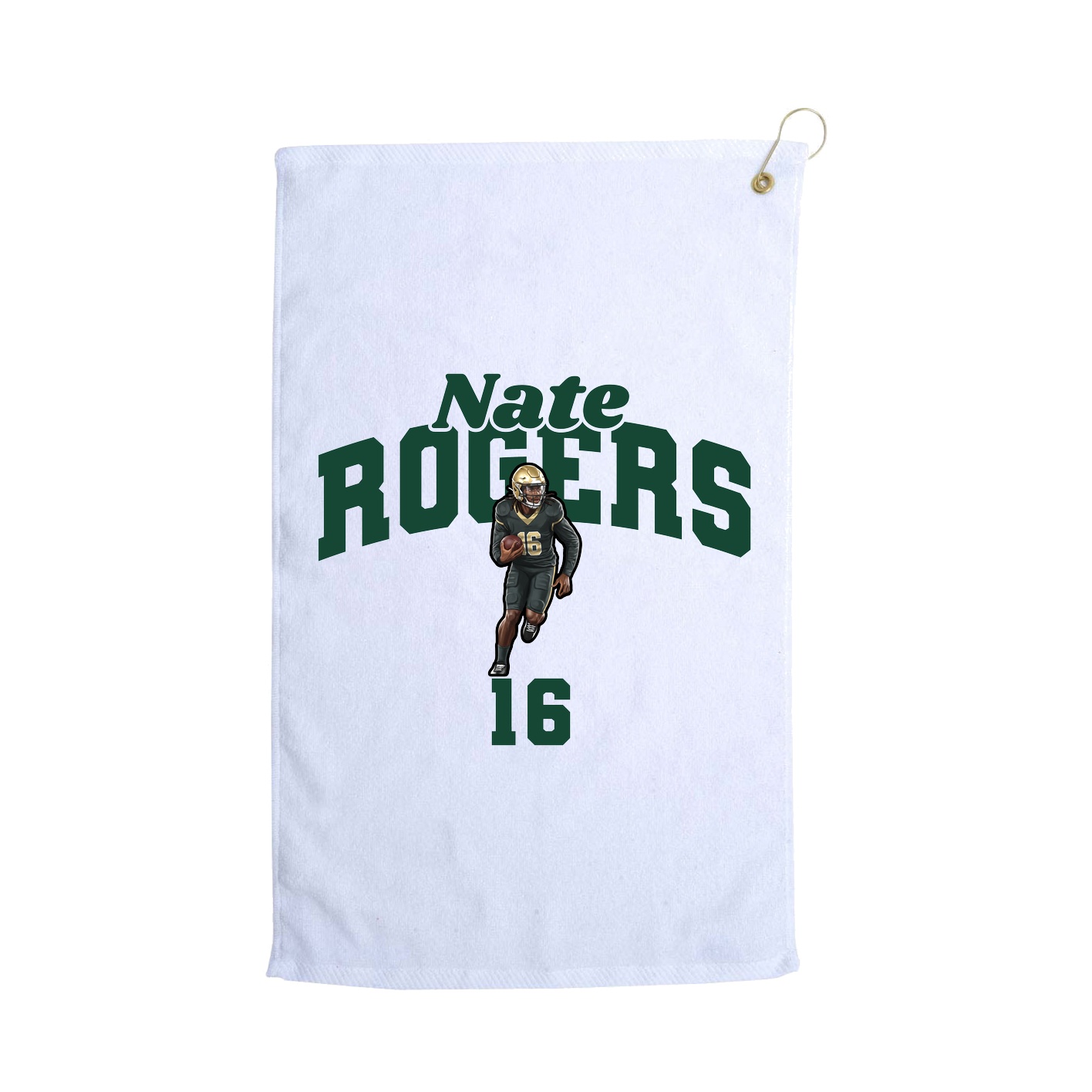 Golf Towel — Signature Arch in White