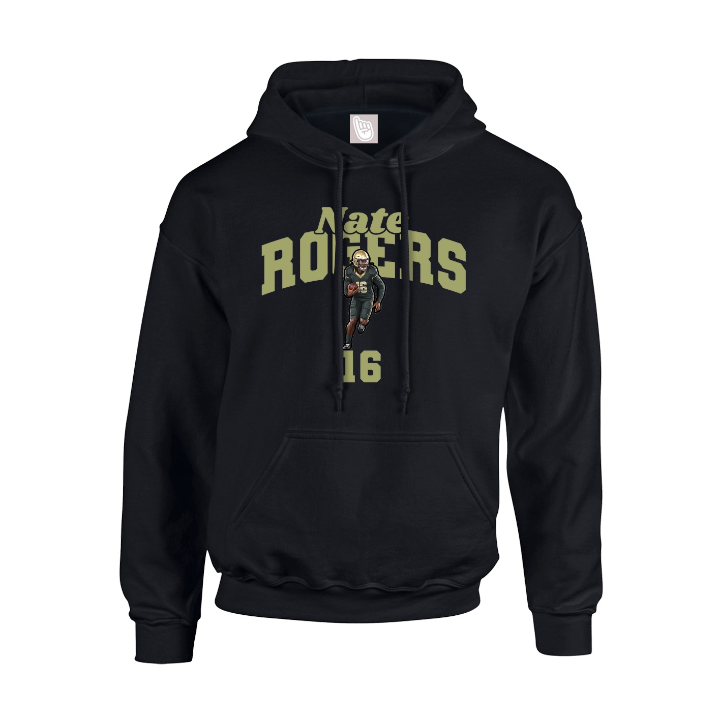Youth Hoodie — Signature Arch in Black