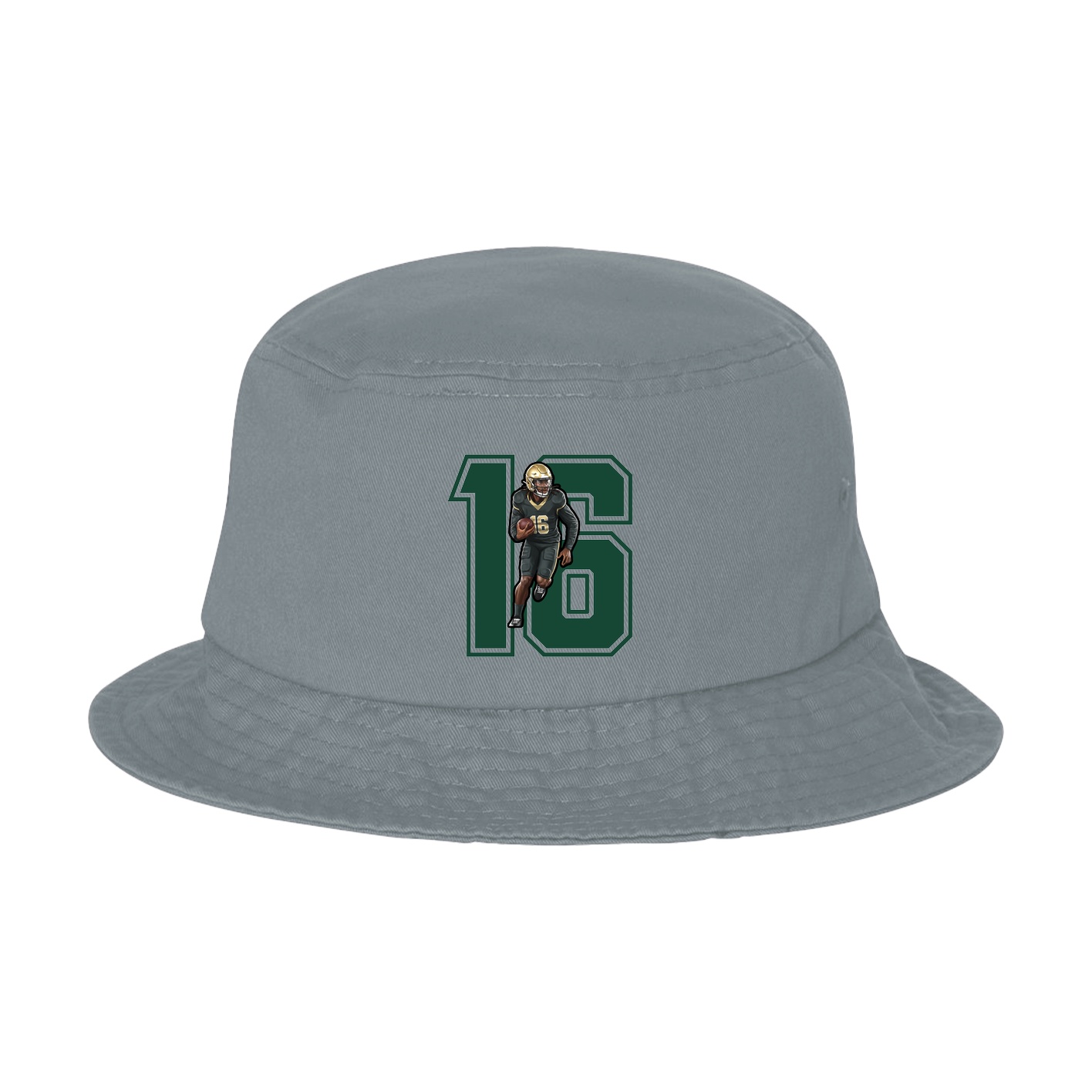 Bucket Cap — Number in Grey