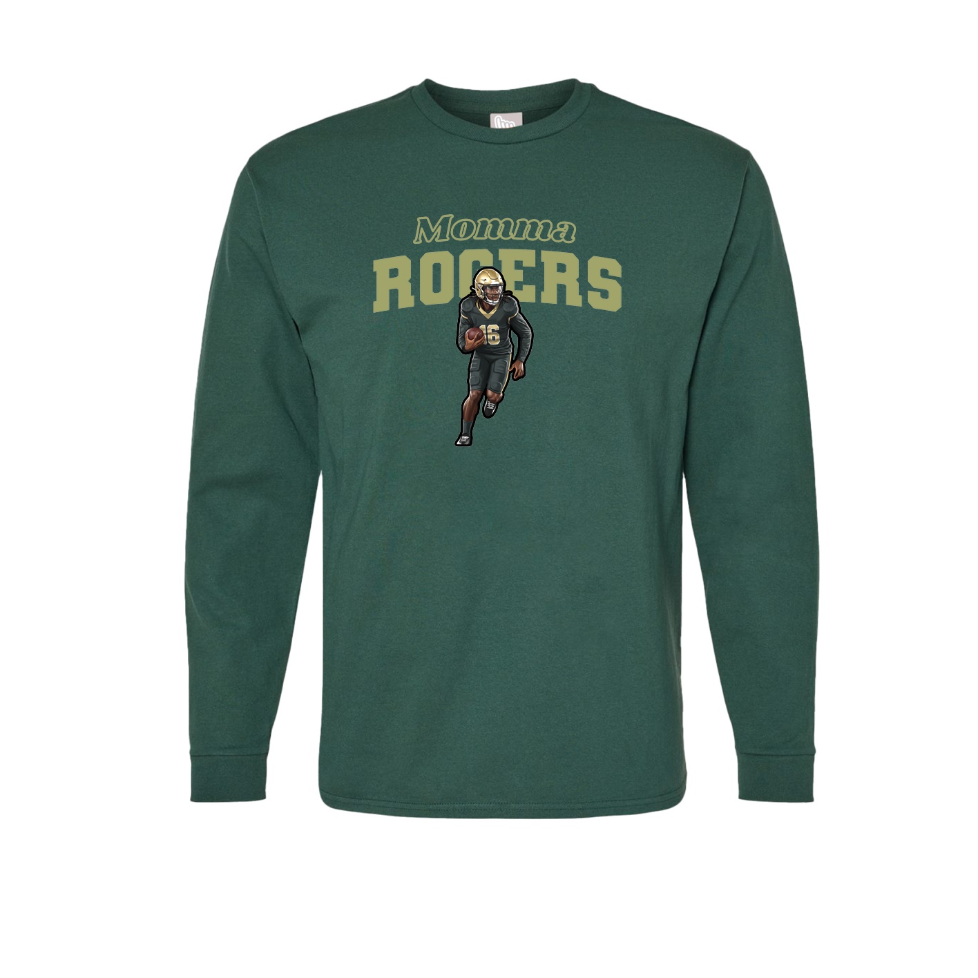 Long Sleeve Tee — Mothers Day Block in Green