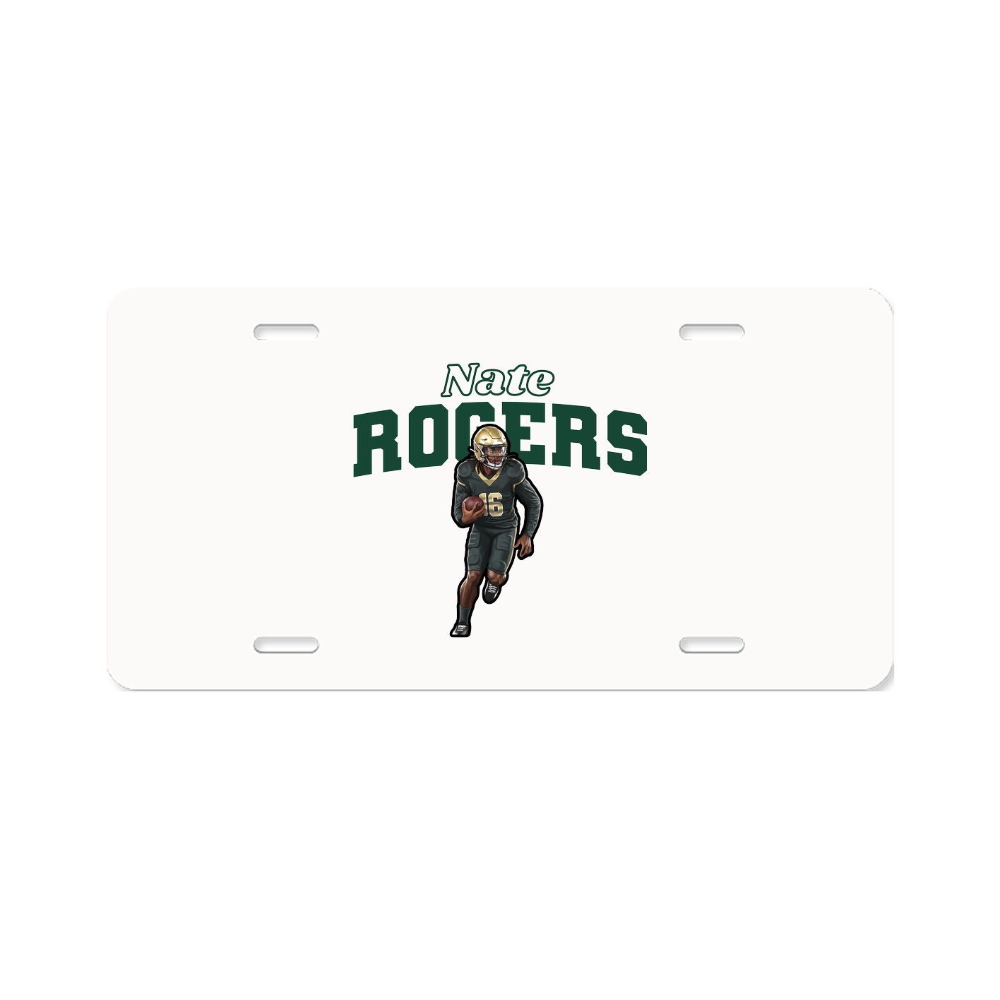 License Plate — Name Arch in Classic