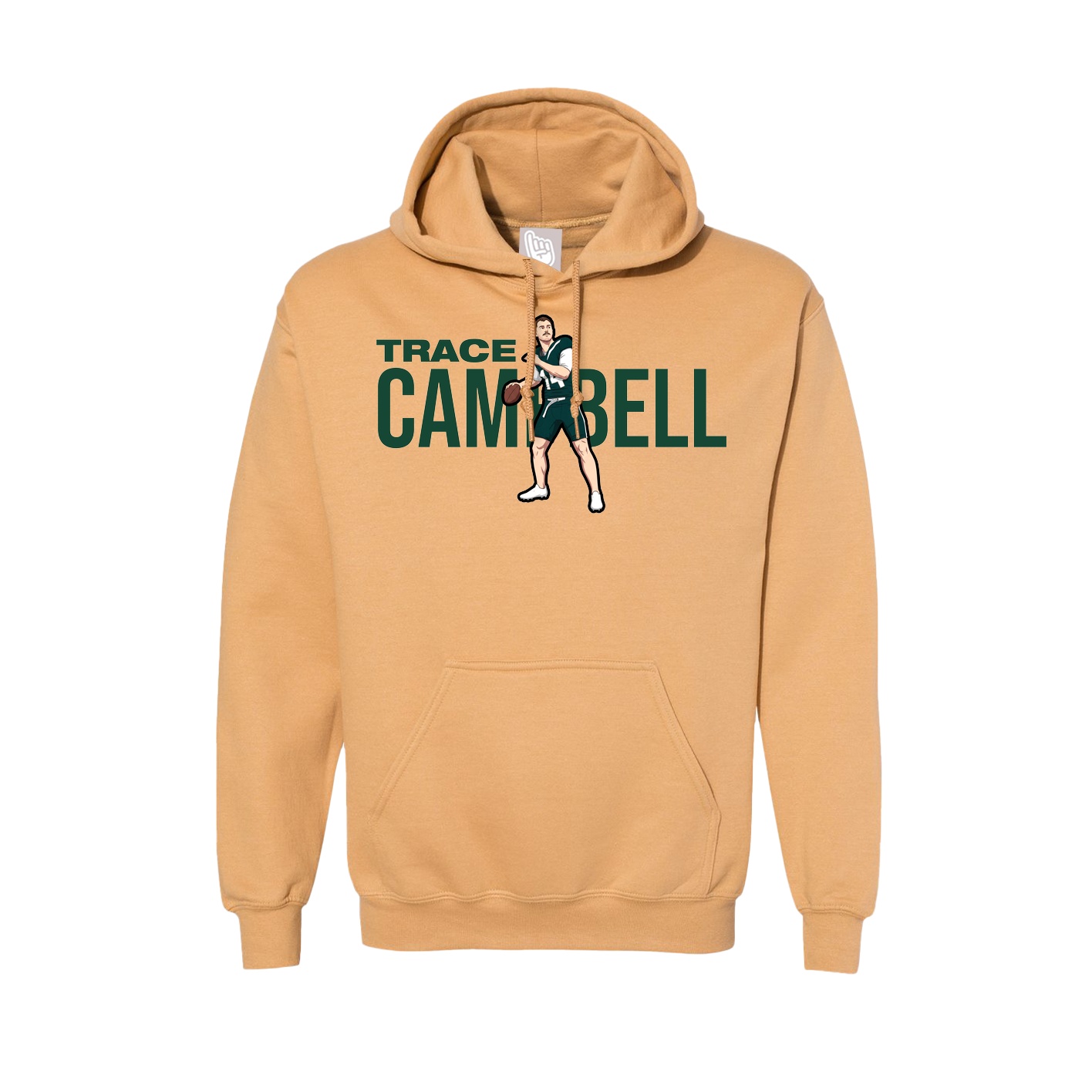 Hoodie — Player Name in Vegas Gold