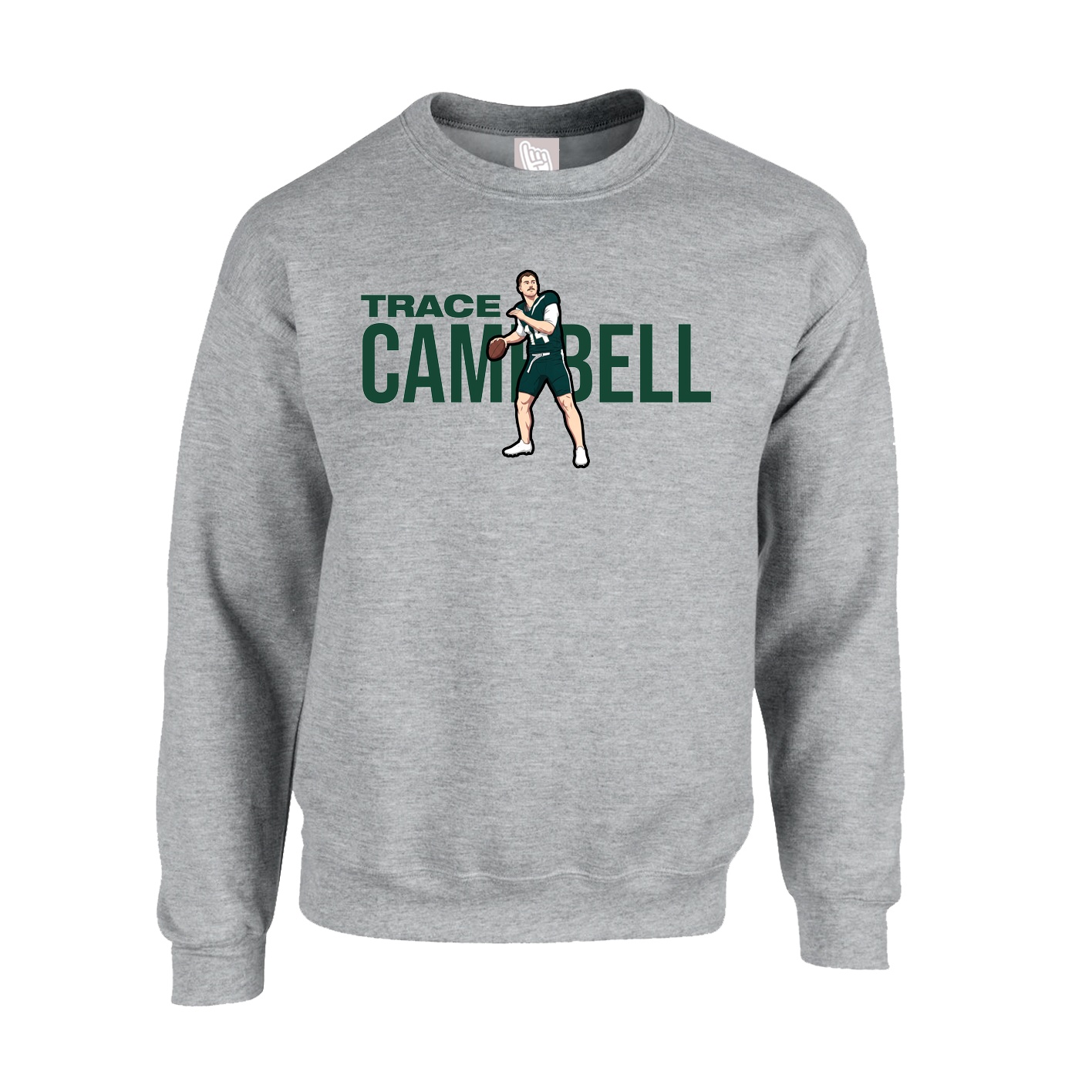 Fleece Crew — Player Name in Grey