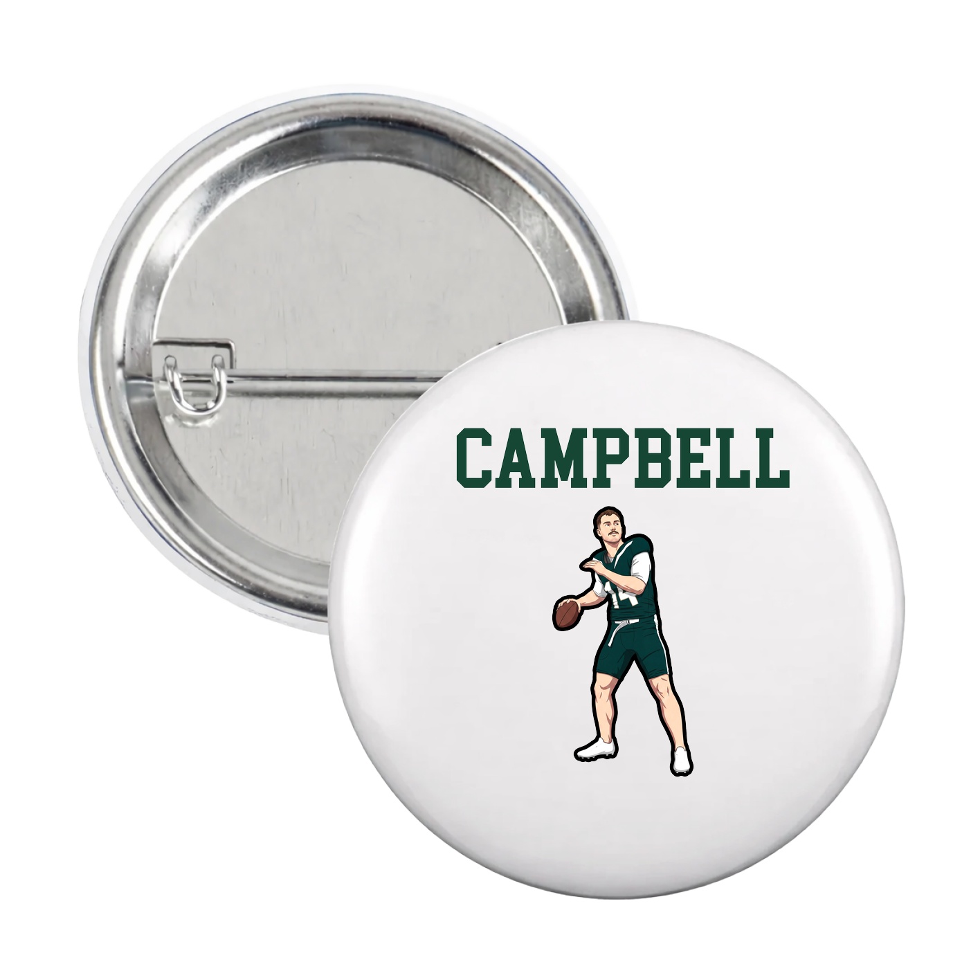 Game Day Button — Shirsey in White